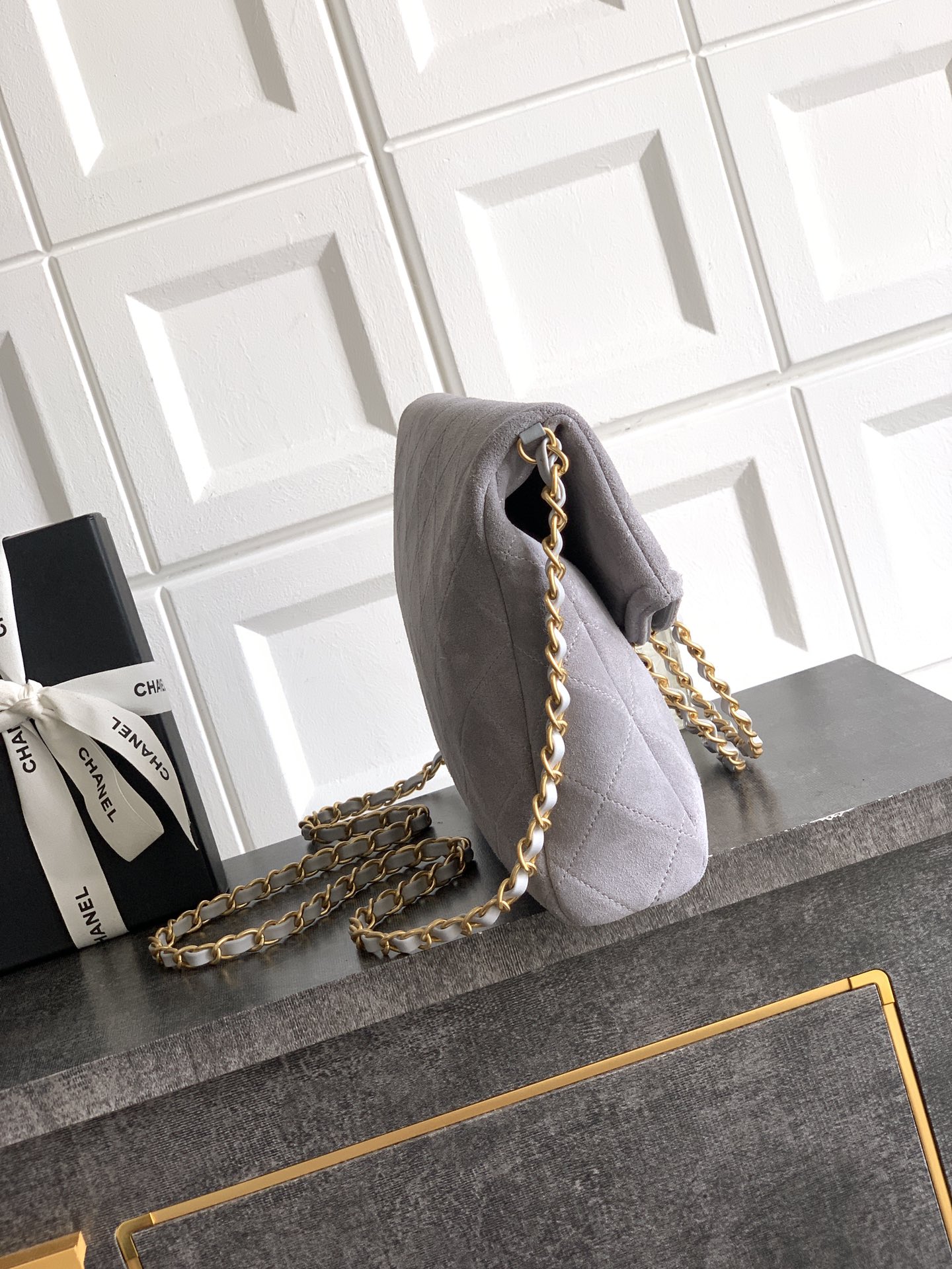 Chanel Basic Bag Cow Leather Black M-l