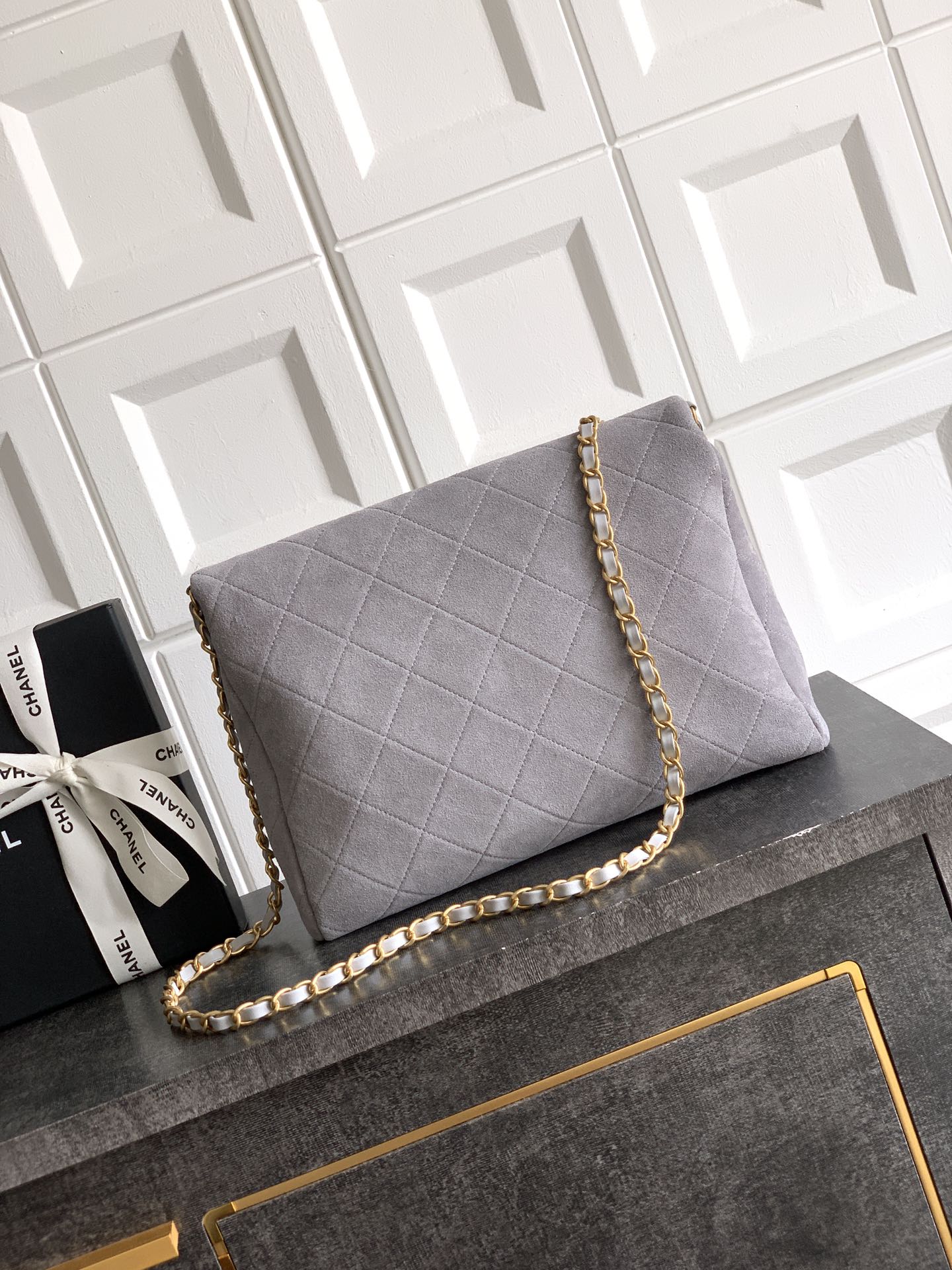 Chanel Basic Bag Cow Leather Black M-l