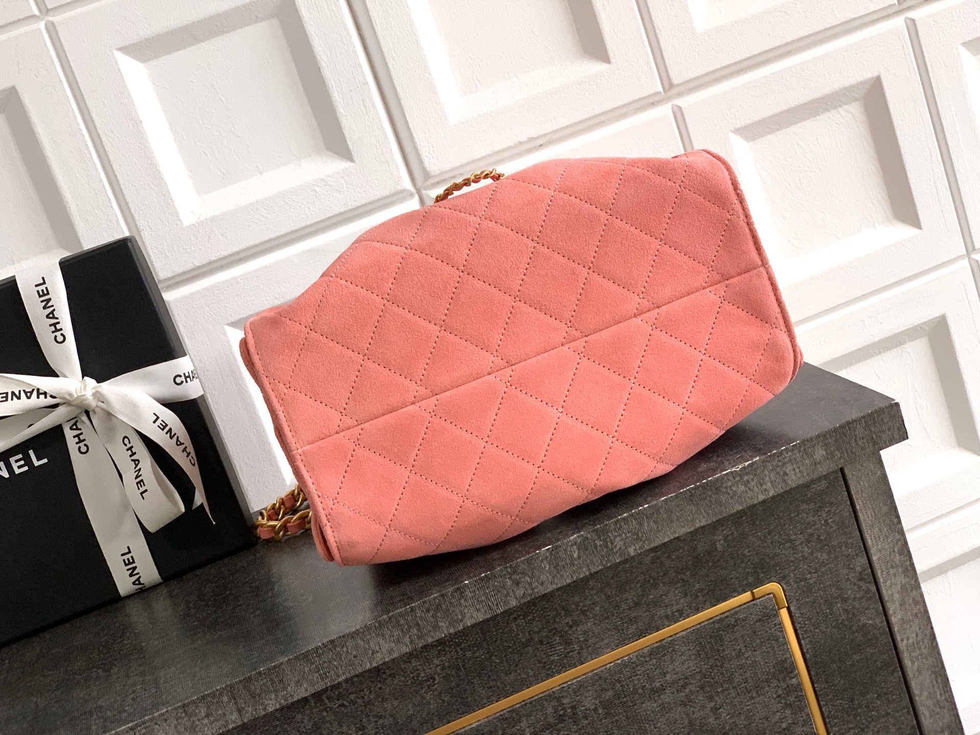 Chanel Bucket Bag Pink 14cm-22cm-26cm-m-l