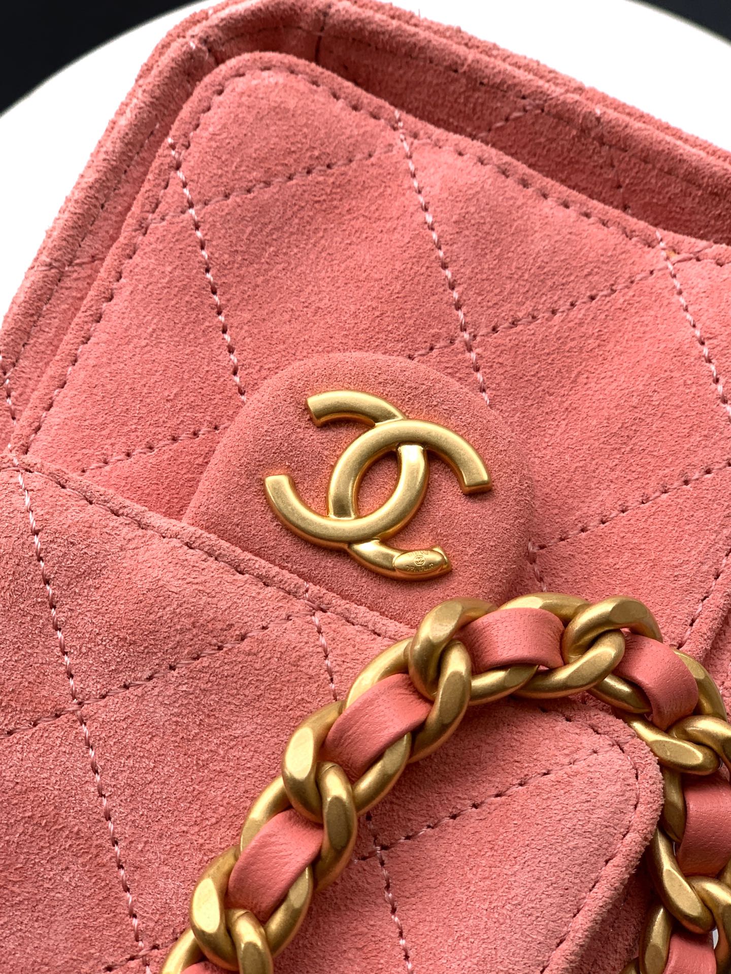 Chanel Bucket Bag Pink 22cm-m-l