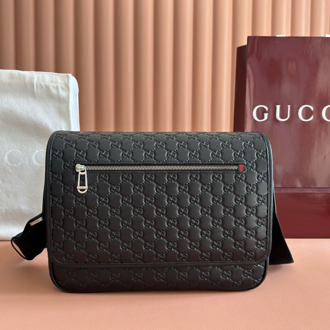 Gucci Crossbody Bag Canvas Black M-l