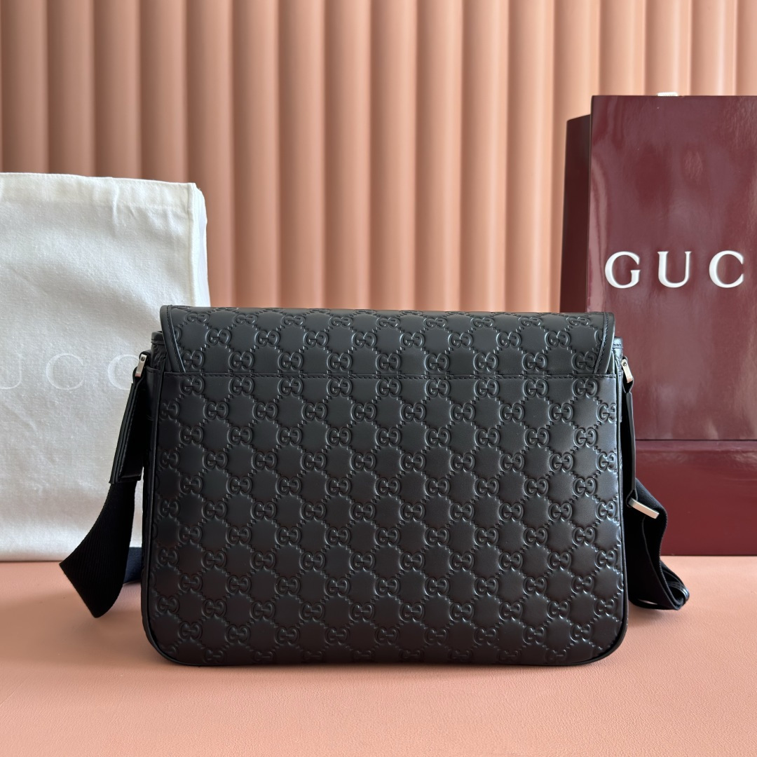 Gucci Crossbody Bag Canvas Black M-l