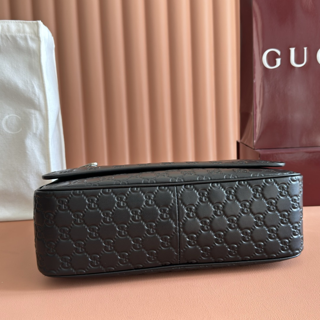 Gucci Crossbody Bag Canvas Black M-l