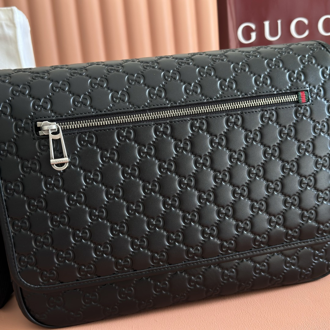 Gucci Crossbody Bag Canvas Black M-l