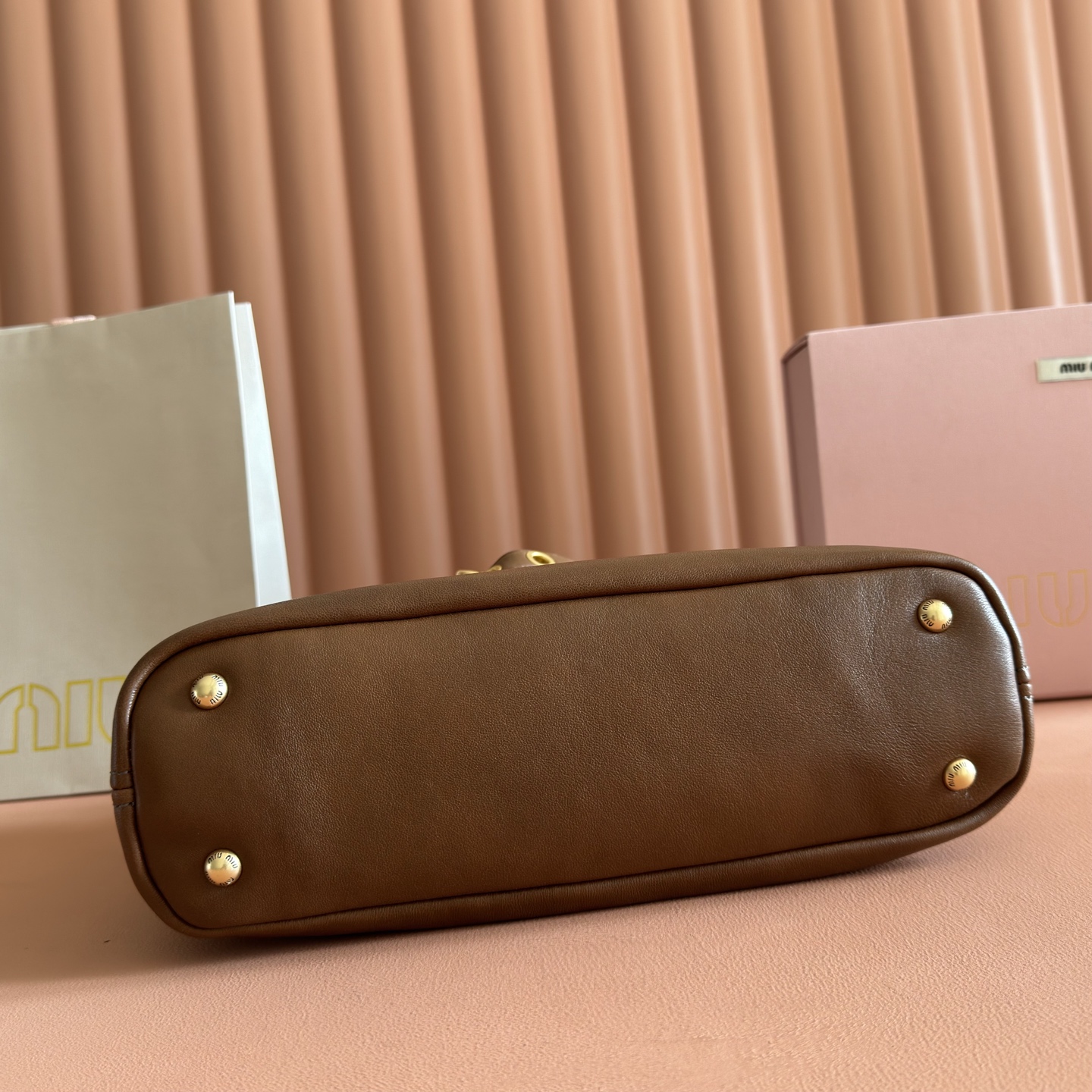 Miu Miu Basic Bag Gold M-10cm