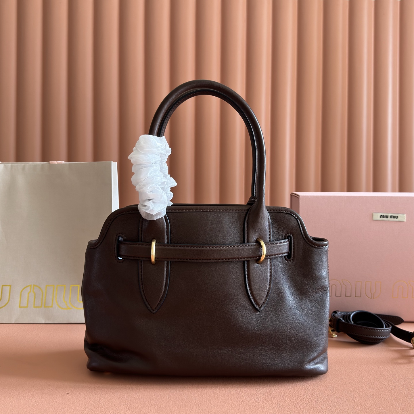 Miu Miu Basic Bag Gold M-10cm