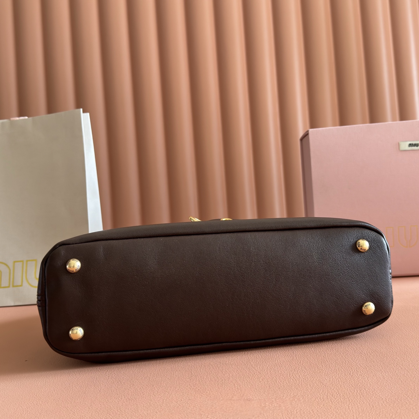 Miu Miu Basic Bag Gold M-10cm