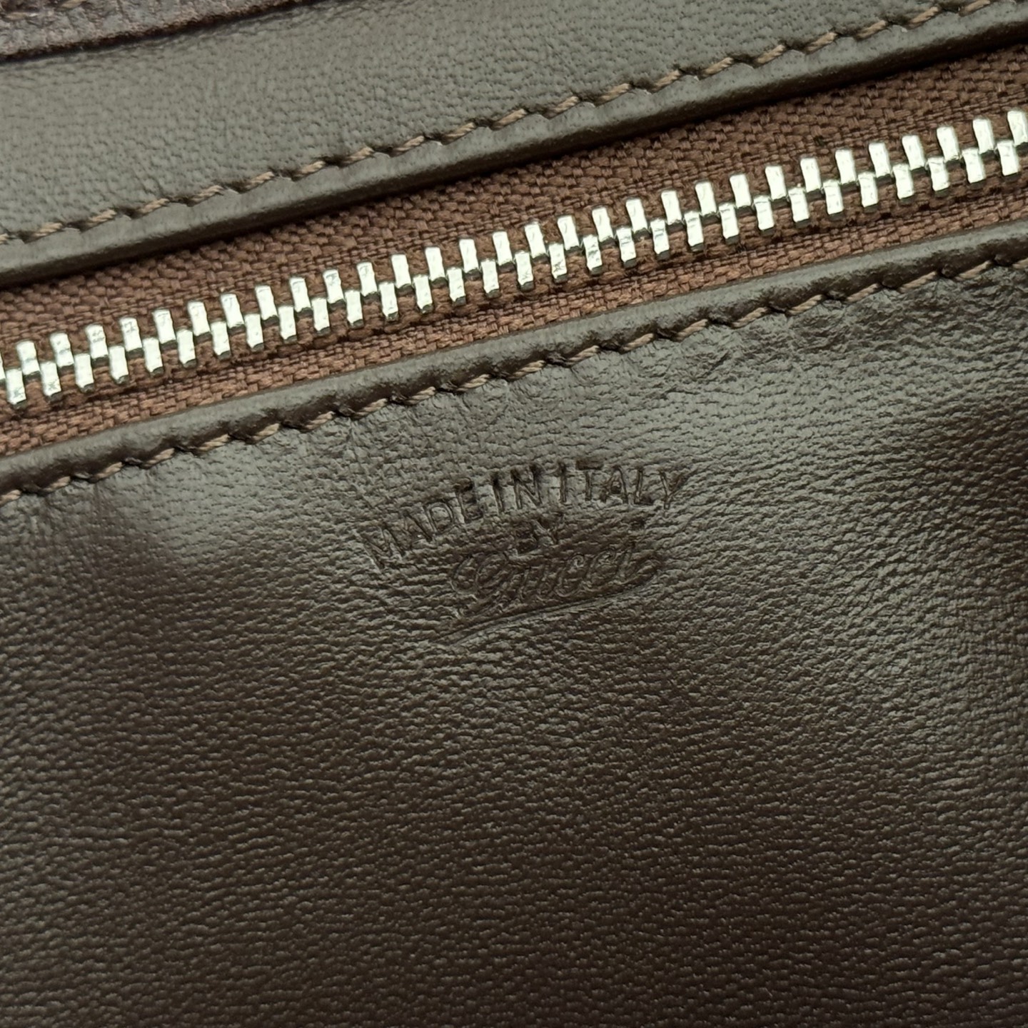 Gucci Basic Bag Canvas Brown M-l