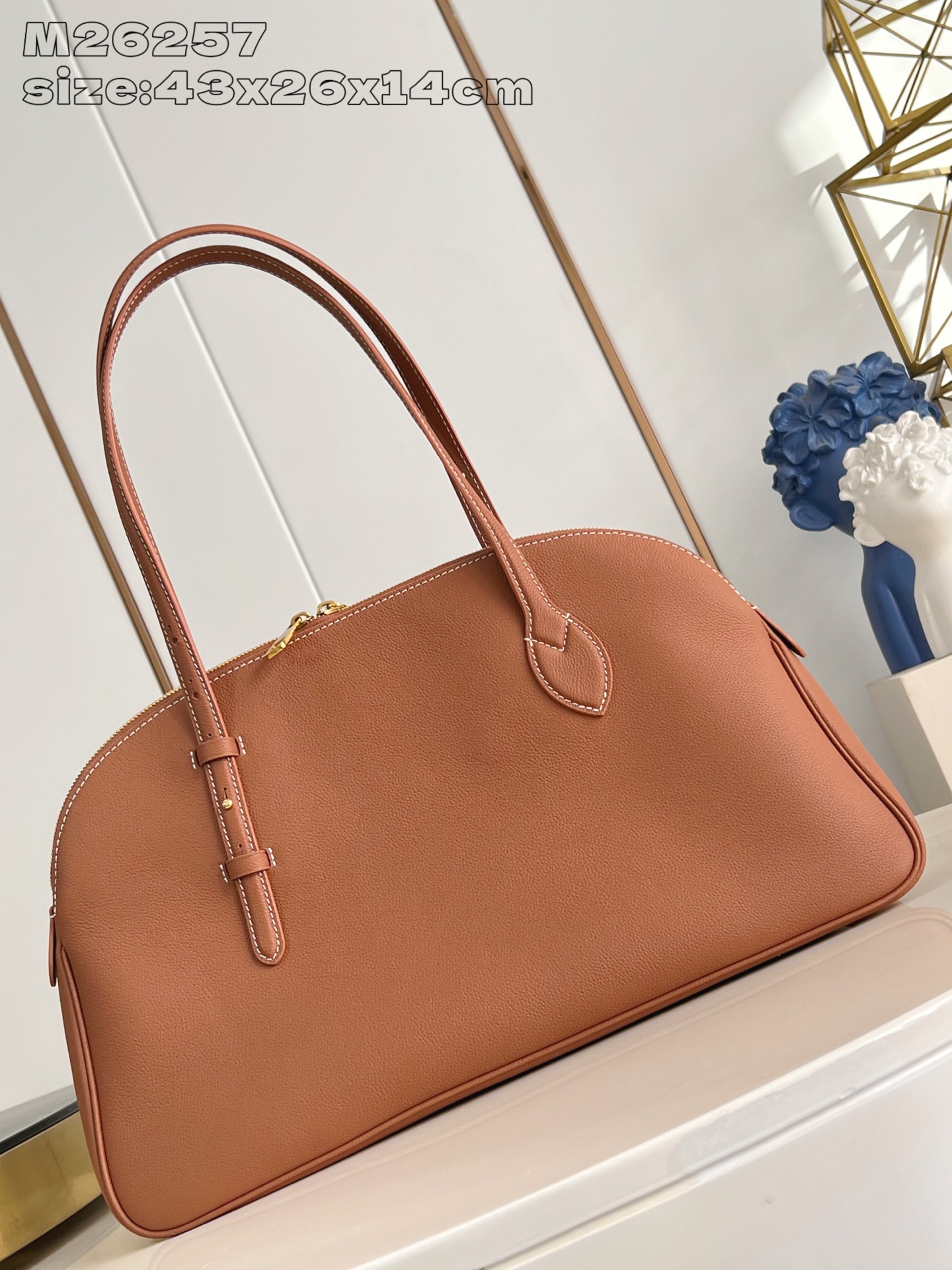 Louis Vuitton Basic Bag Cow Leather Gold M-l