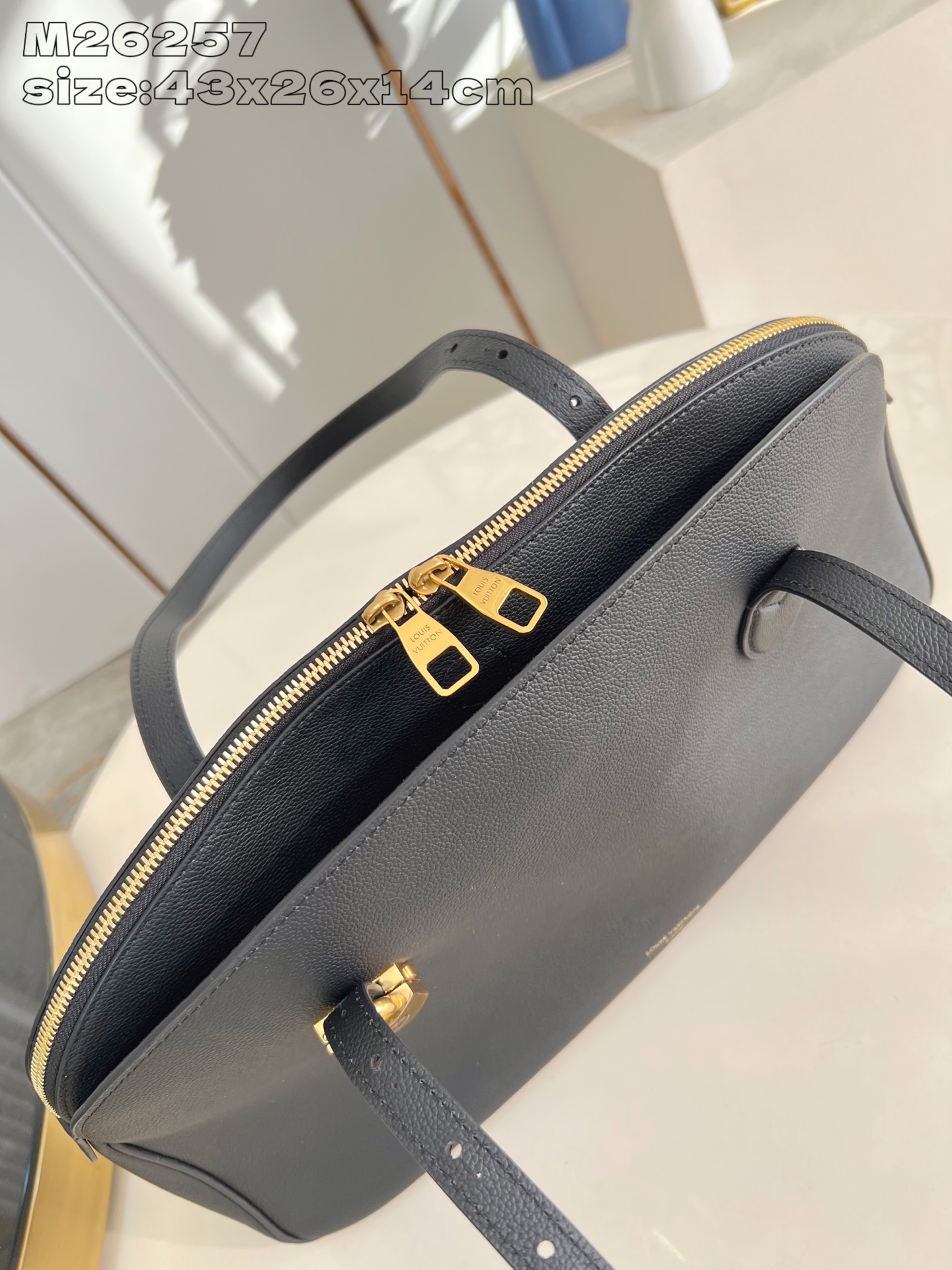 Louis Vuitton Basic Bag Cow Leather Gold M-l