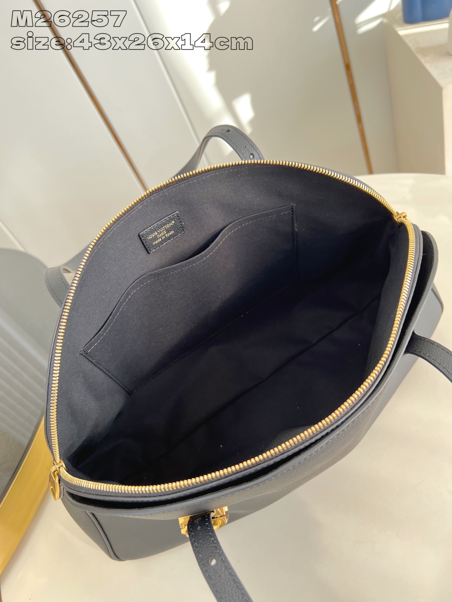 Louis Vuitton Basic Bag Cow Leather Gold M-l