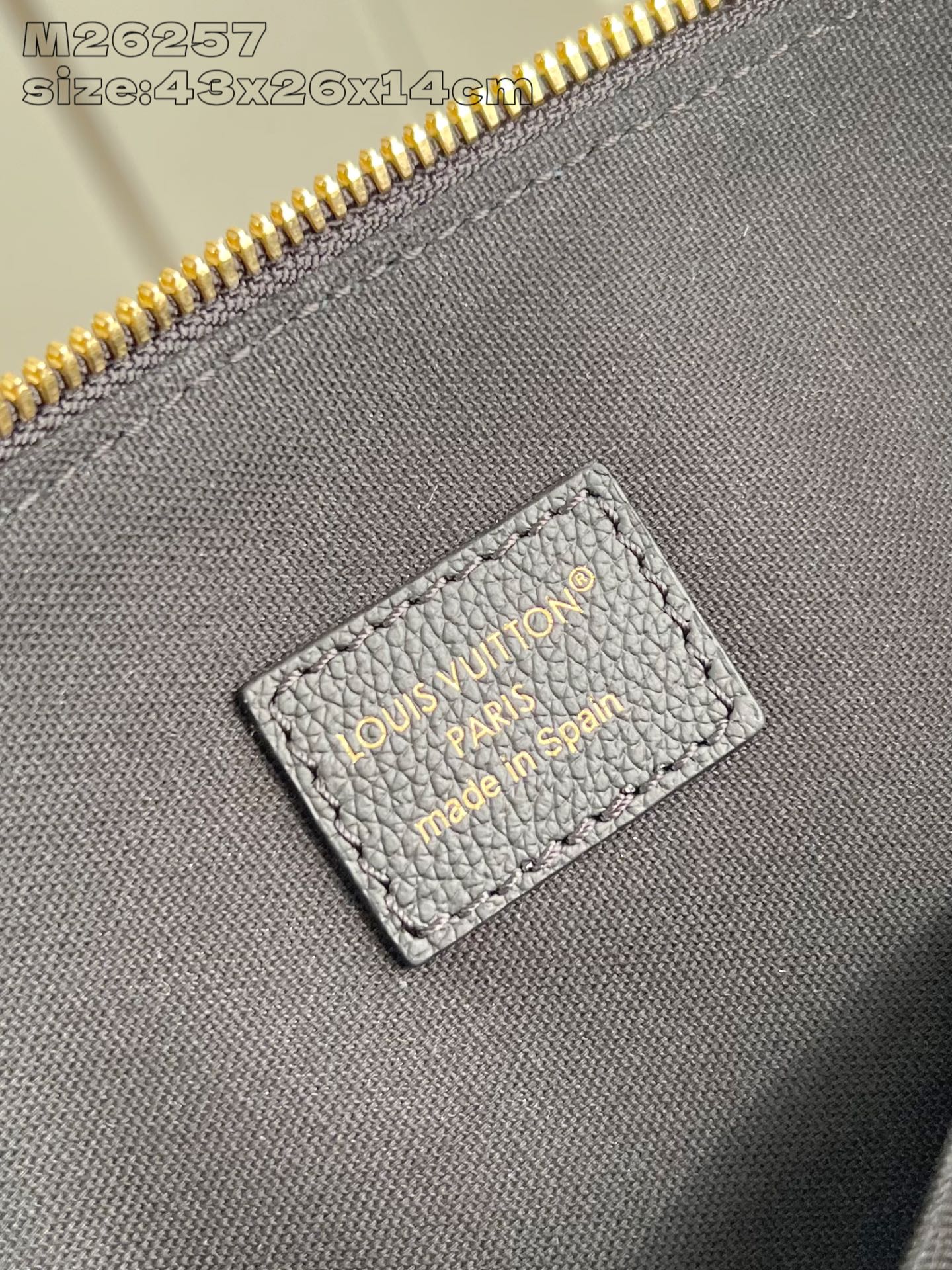 Louis Vuitton Basic Bag Cow Leather Gold M-l