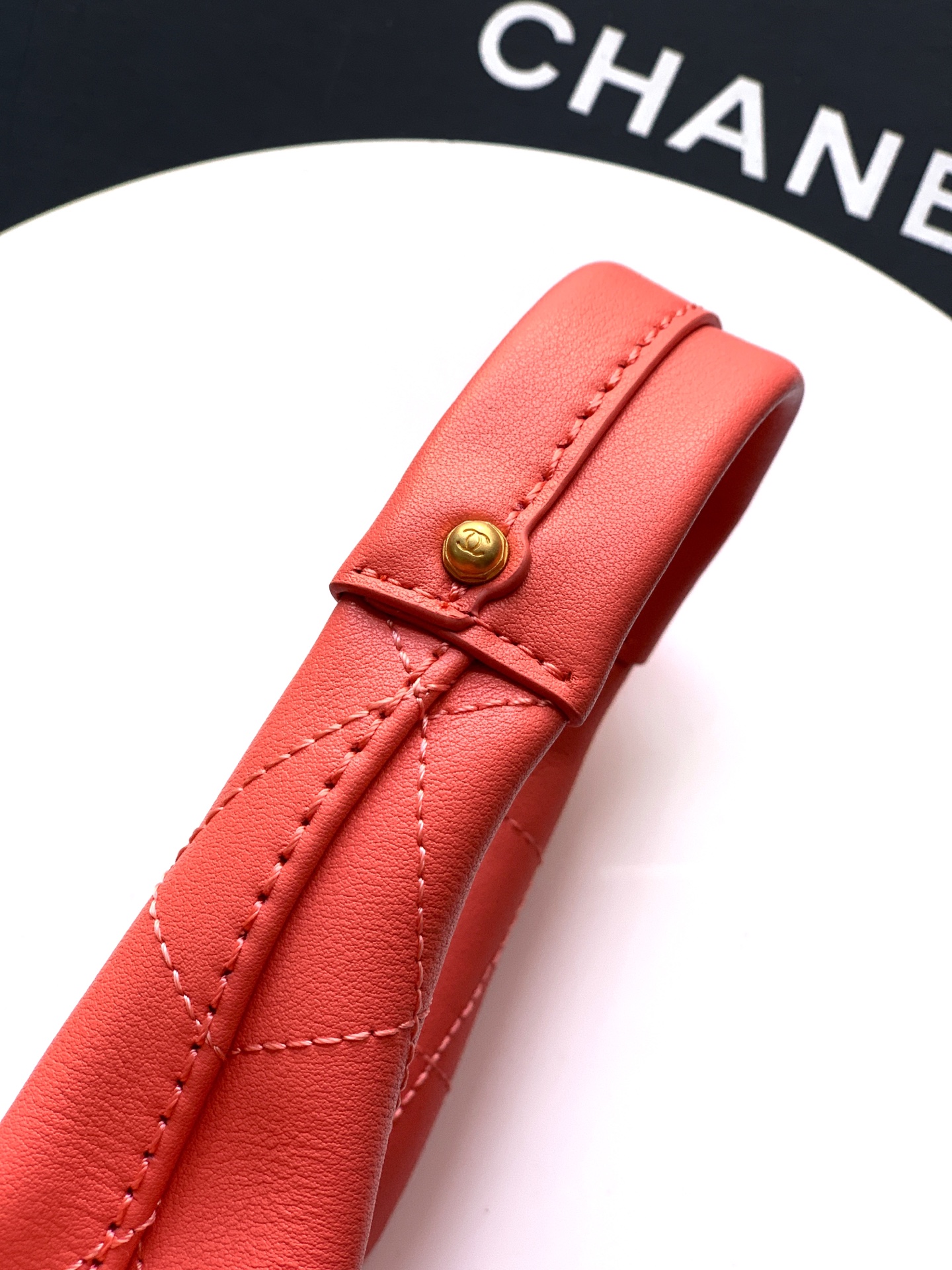 Chanel Male Basic Bag Cow Leather Red 12cm-l-s