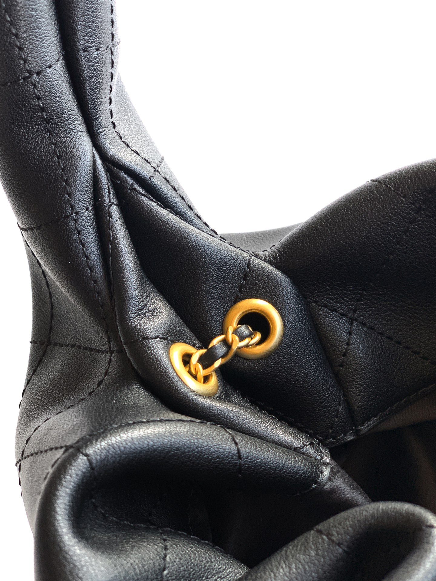 Chanel Male Basic Bag Cow Leather Black 12cm-l-s