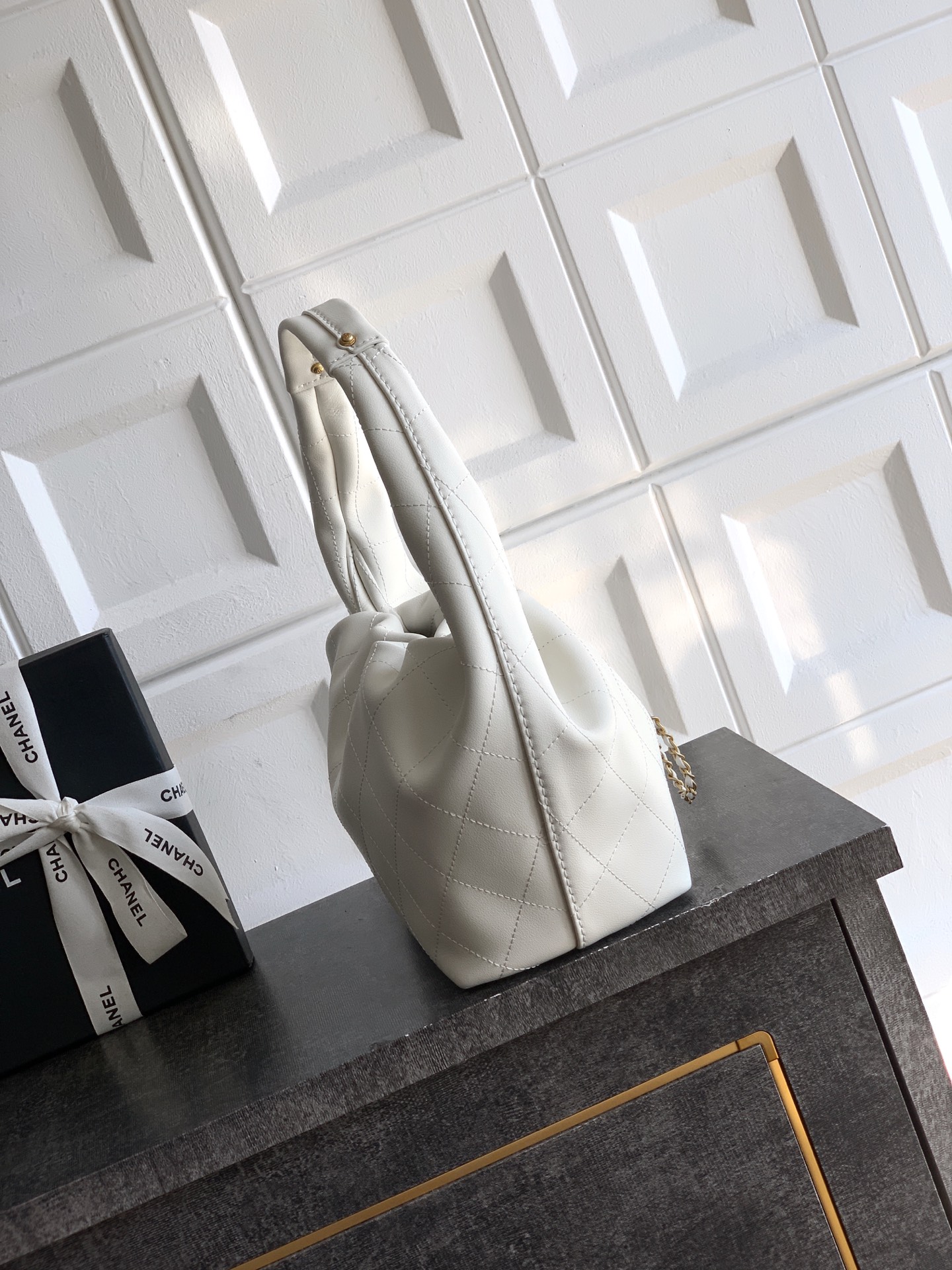 Chanel Male Basic Bag Cow Leather 12cm-l-s