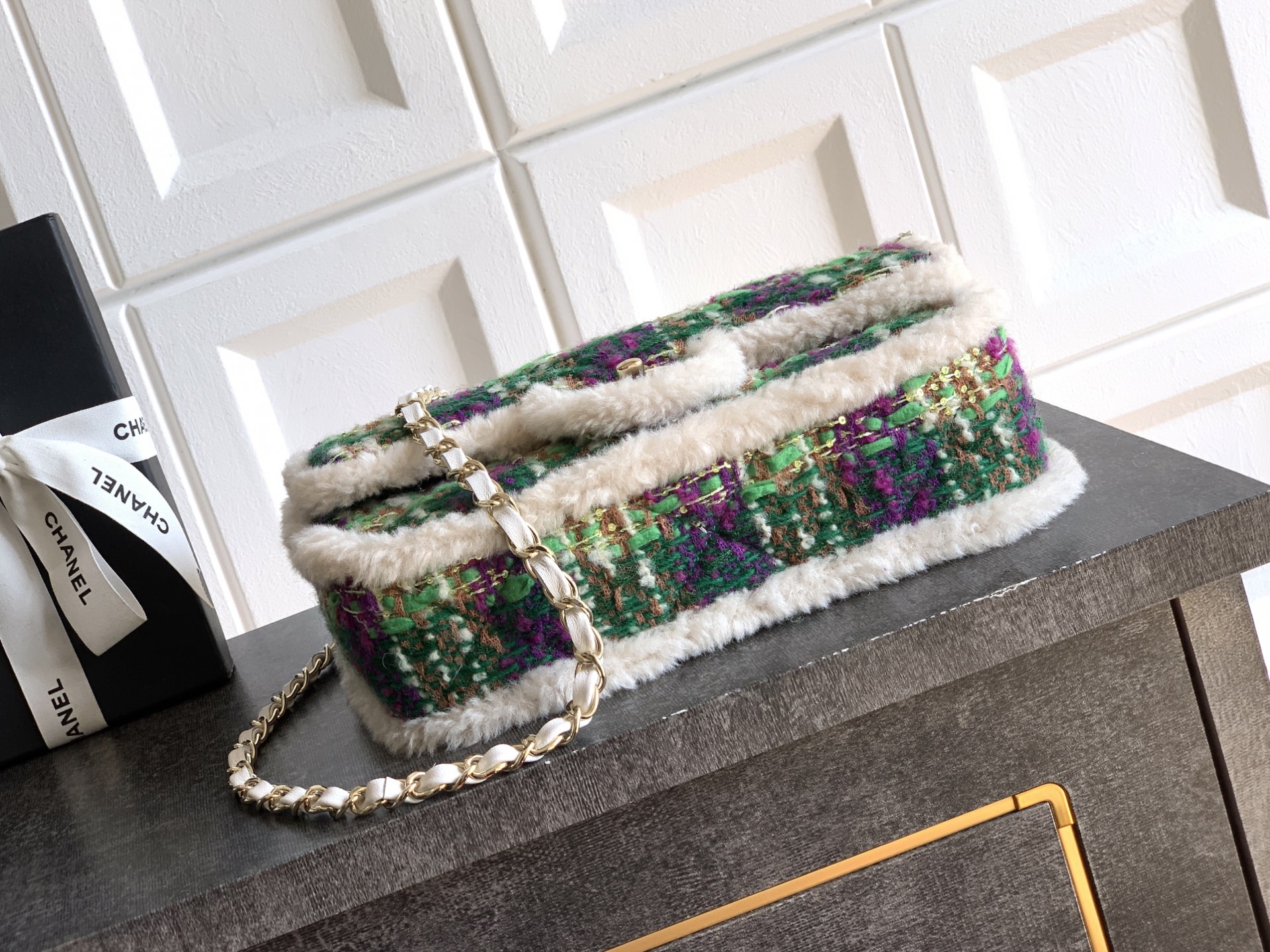 Chanel Female Basic Bag Green 20cm-26cm-l