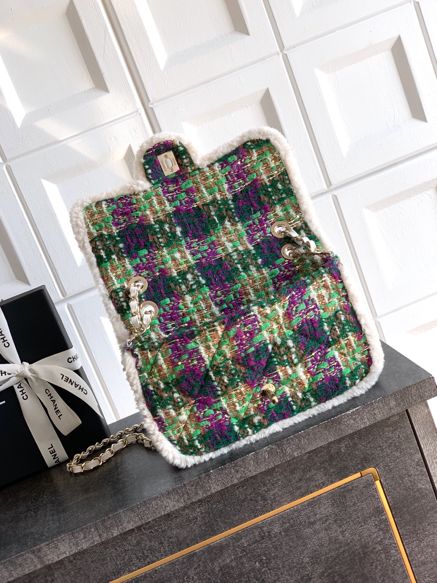 Chanel Female Basic Bag Green 20cm-26cm-l