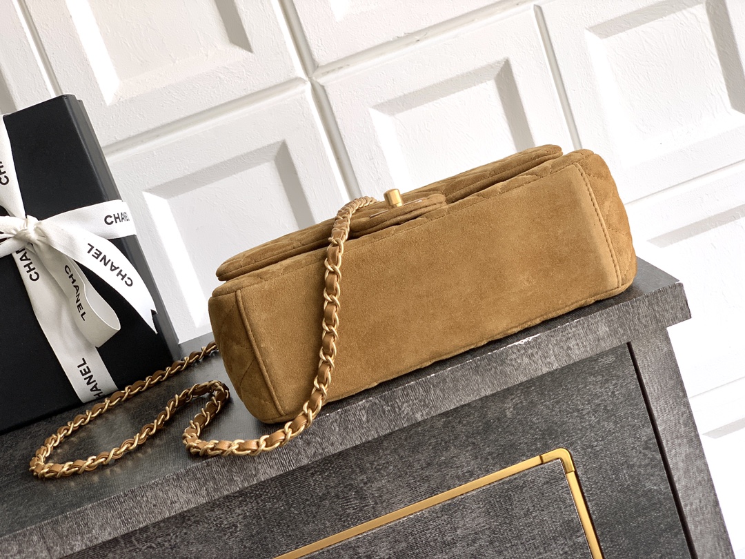 Chanel Female Basic Bag Cow Leather Brown M-l