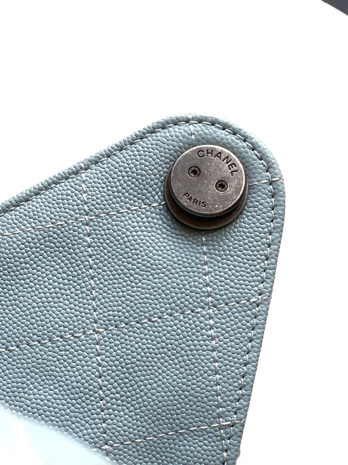 Chanel Bucket Bag Blue 14cm-m-l