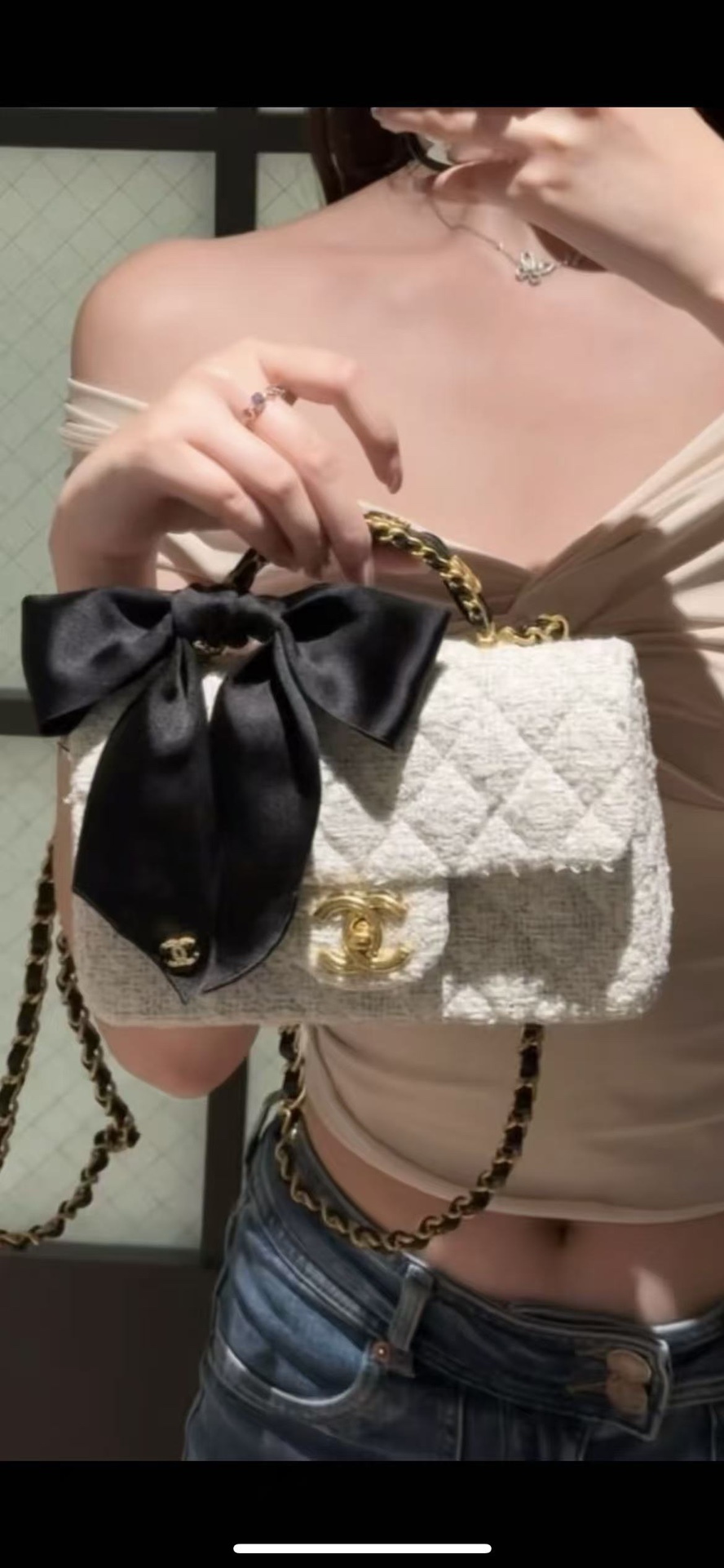 Chanel Clutch Bag Black 20cm-m-l