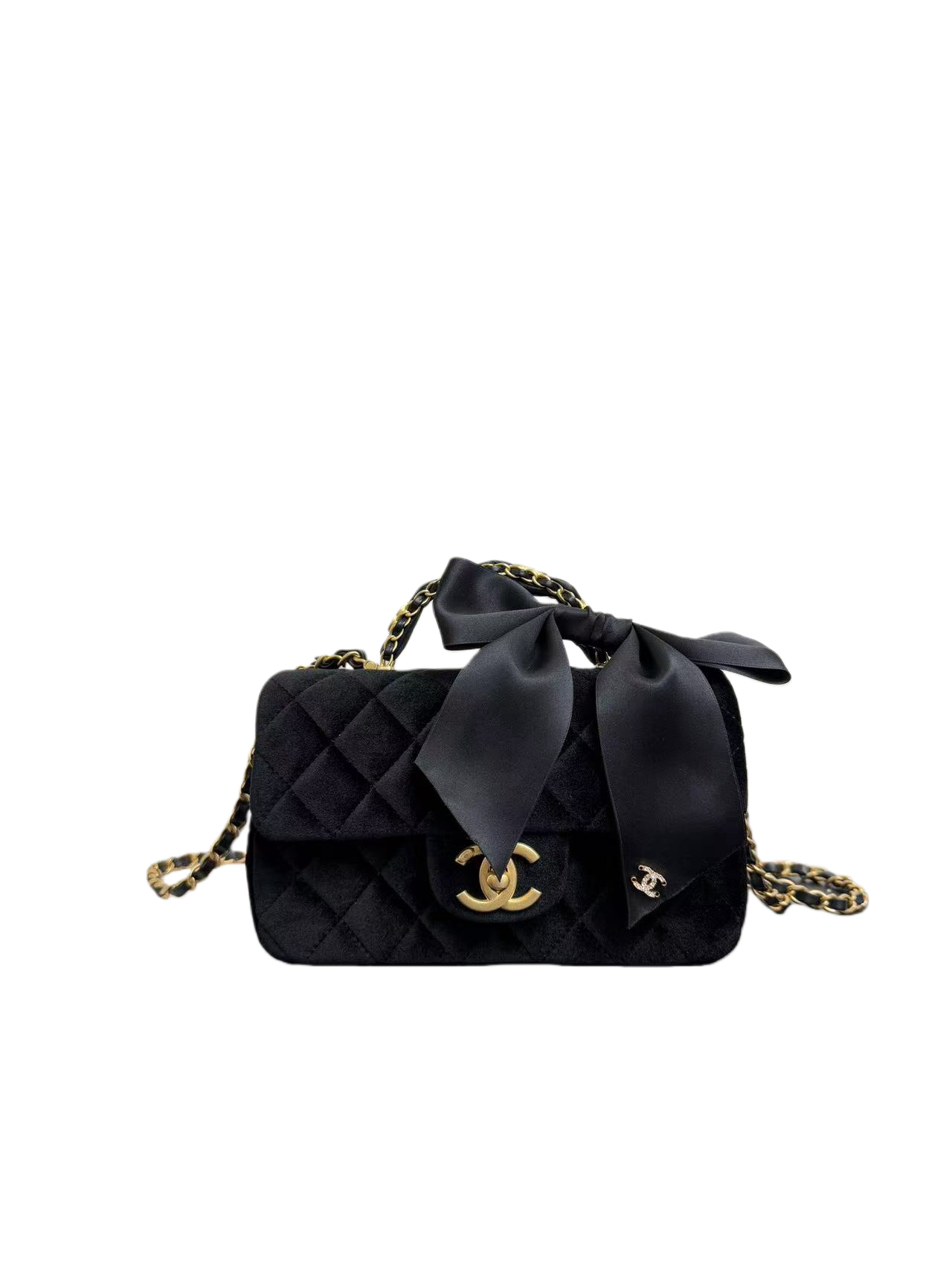 Chanel Clutch Bag Black 20cm-m-l