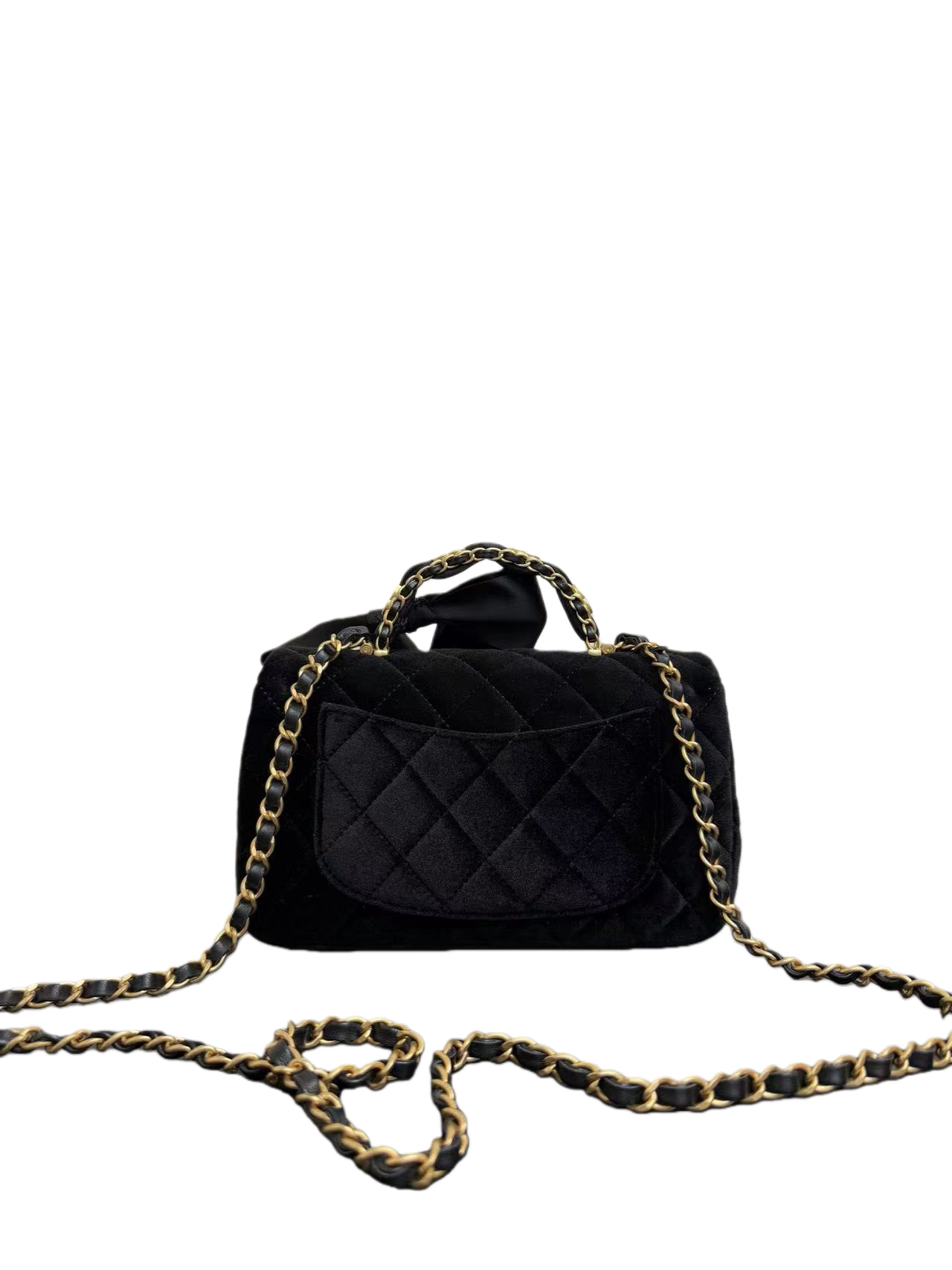 Chanel Clutch Bag Black 20cm-m-l