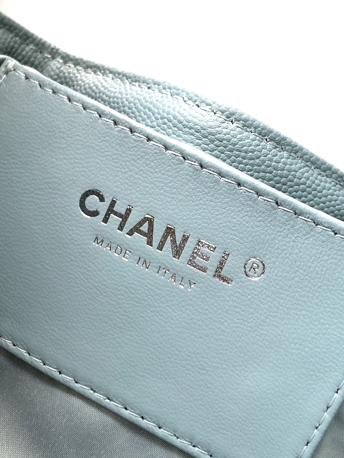 Chanel Bucket Bag Blue 14cm-m-l