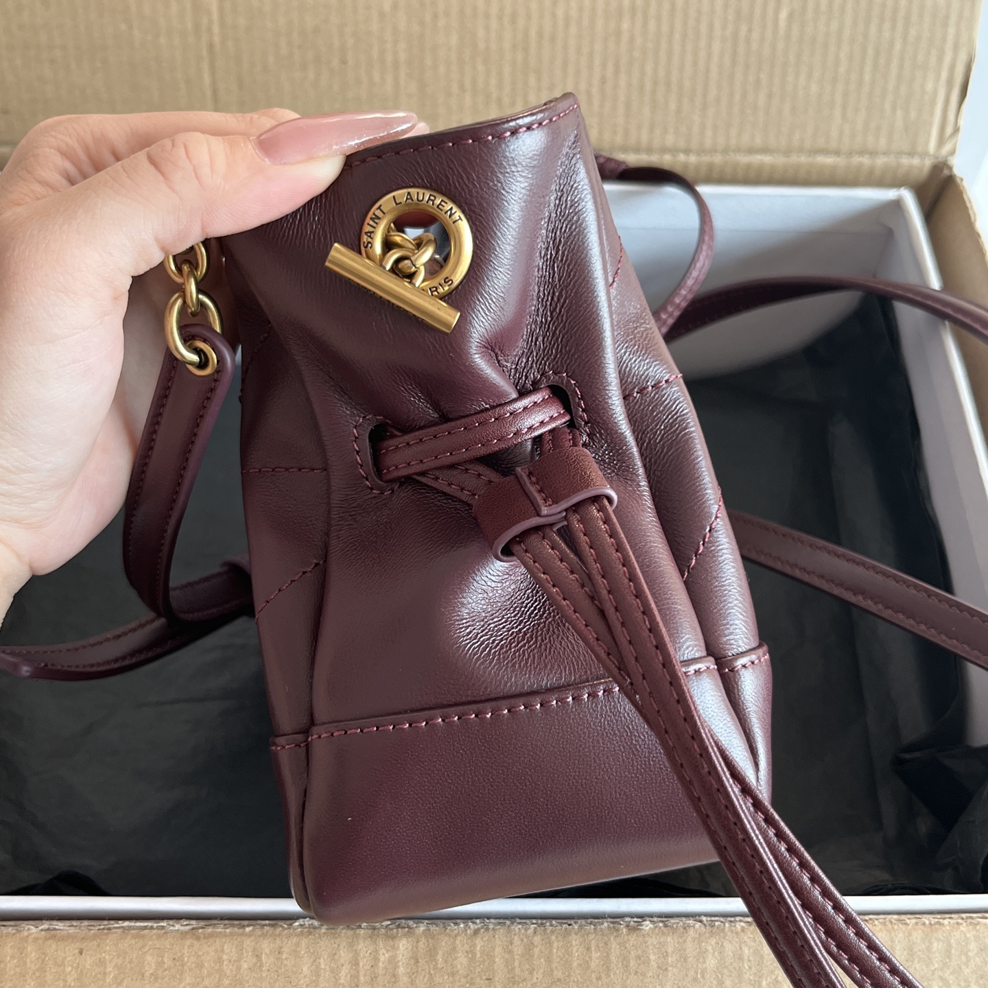 Ysl Tote Bag Sheepskin M-l-s