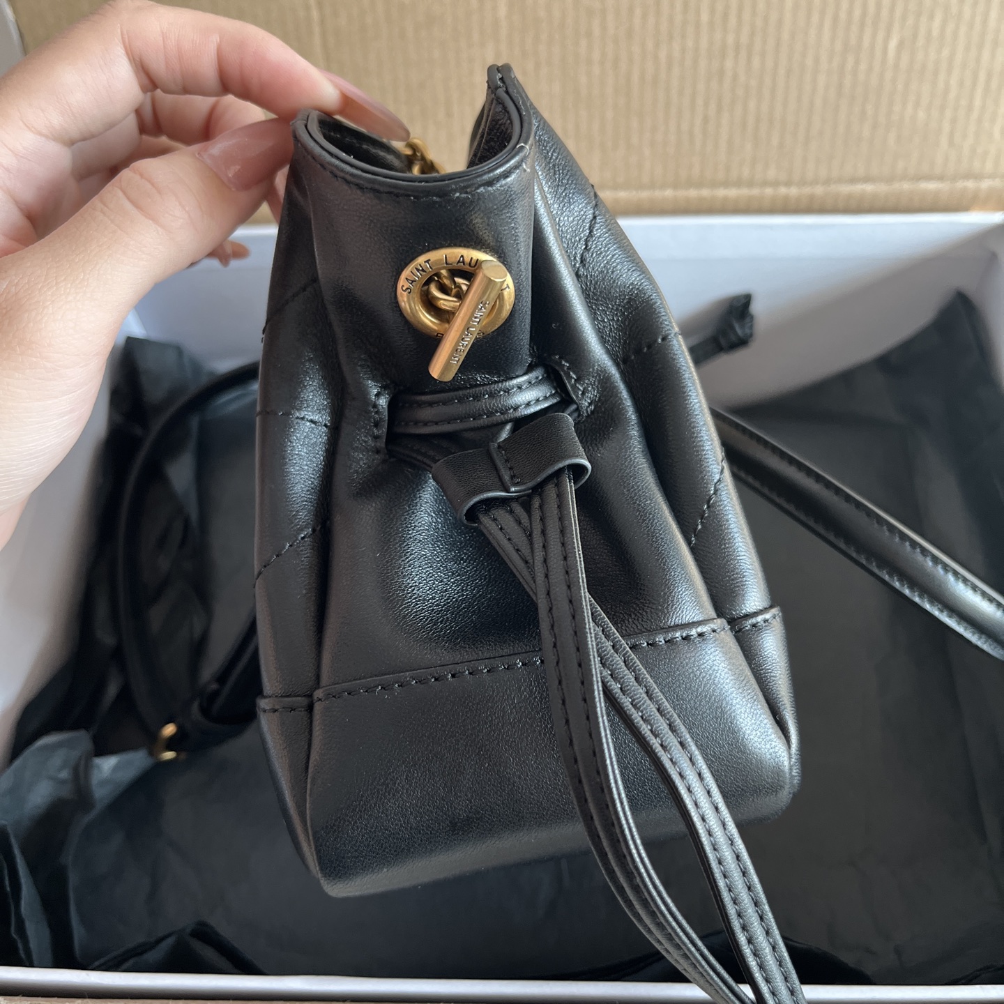 Ysl Tote Bag Sheepskin M-l-s