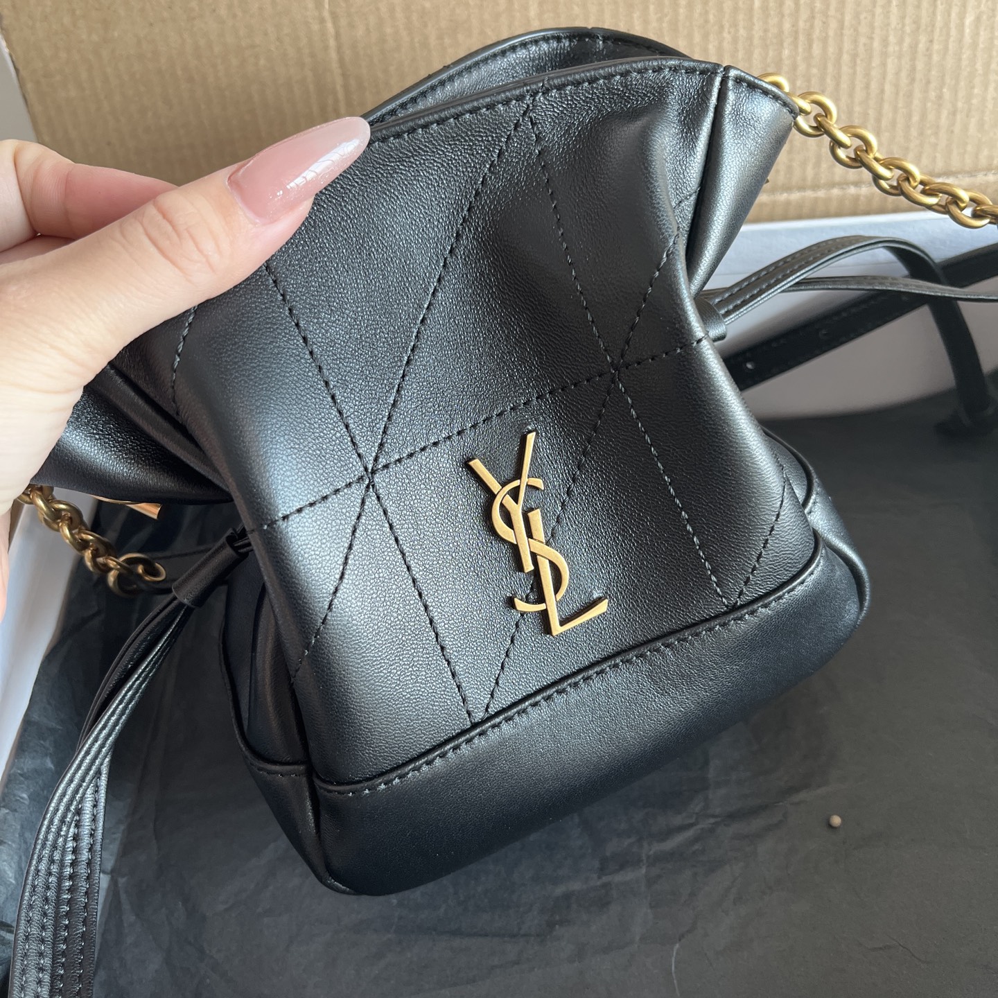 Ysl Tote Bag Sheepskin M-l-s