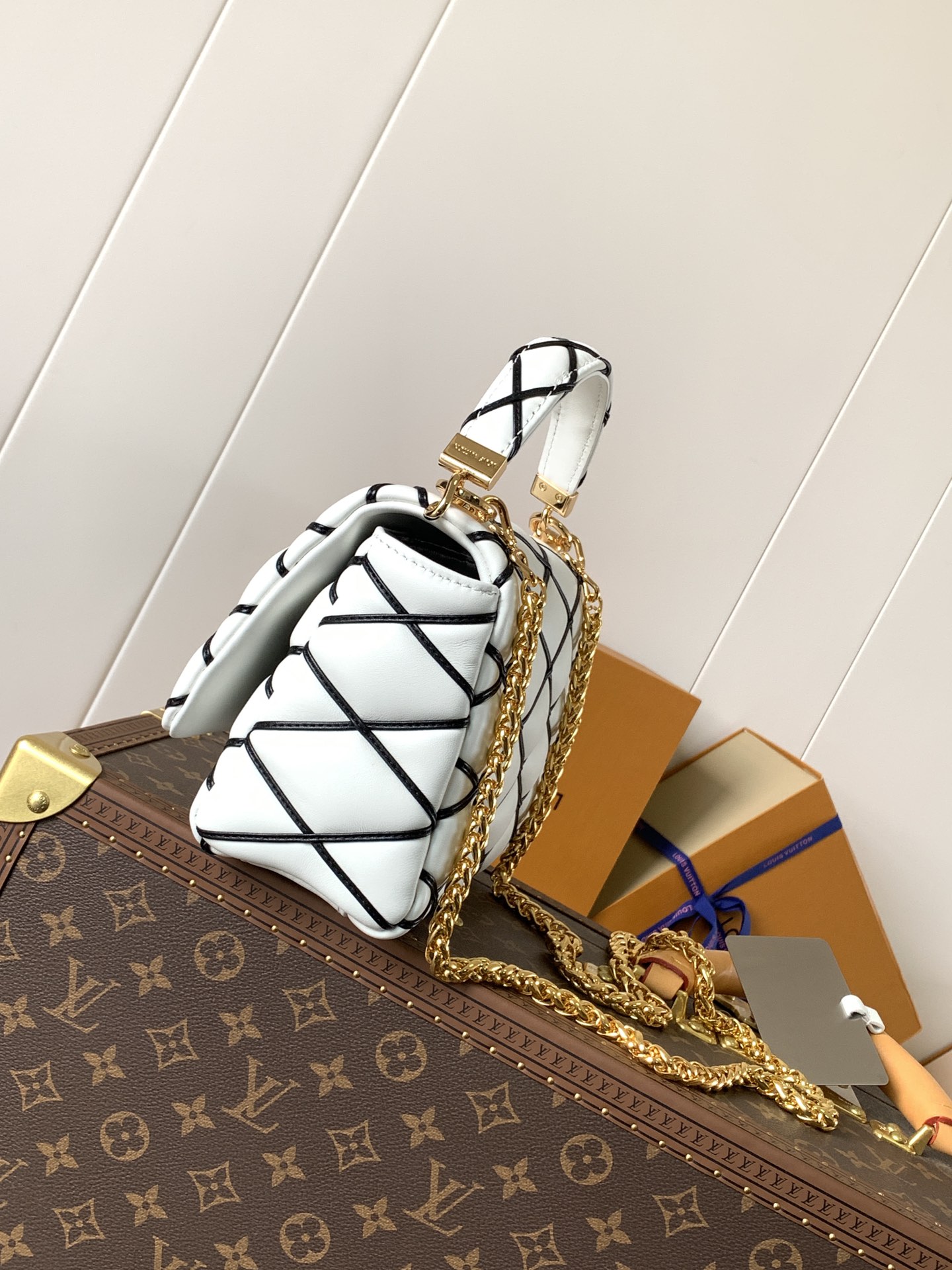 Louis Vuitton Basic Bag Sheepskin Black M-10cm-s