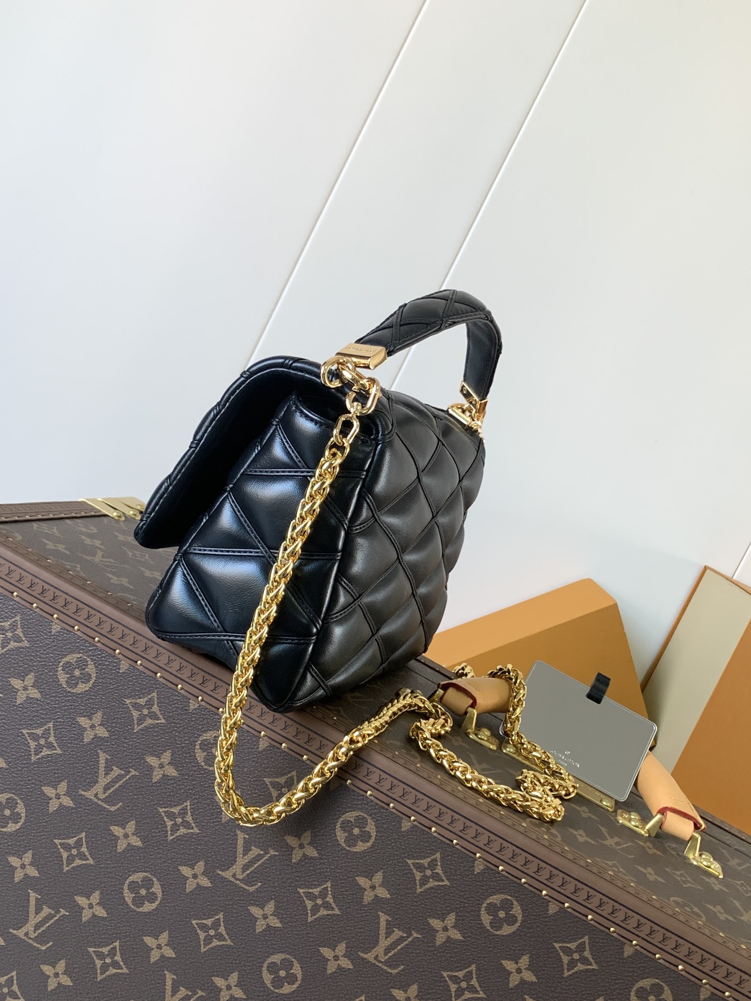 Louis Vuitton Basic Bag Sheepskin Black M-10cm-s