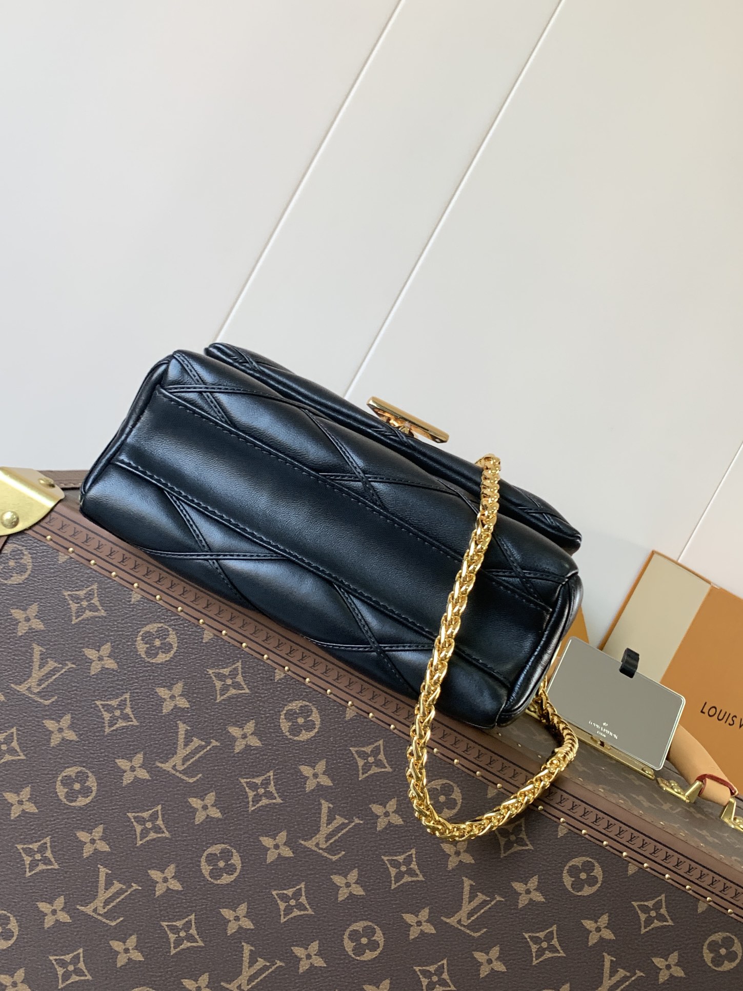 Louis Vuitton Basic Bag Sheepskin Black M-10cm-s