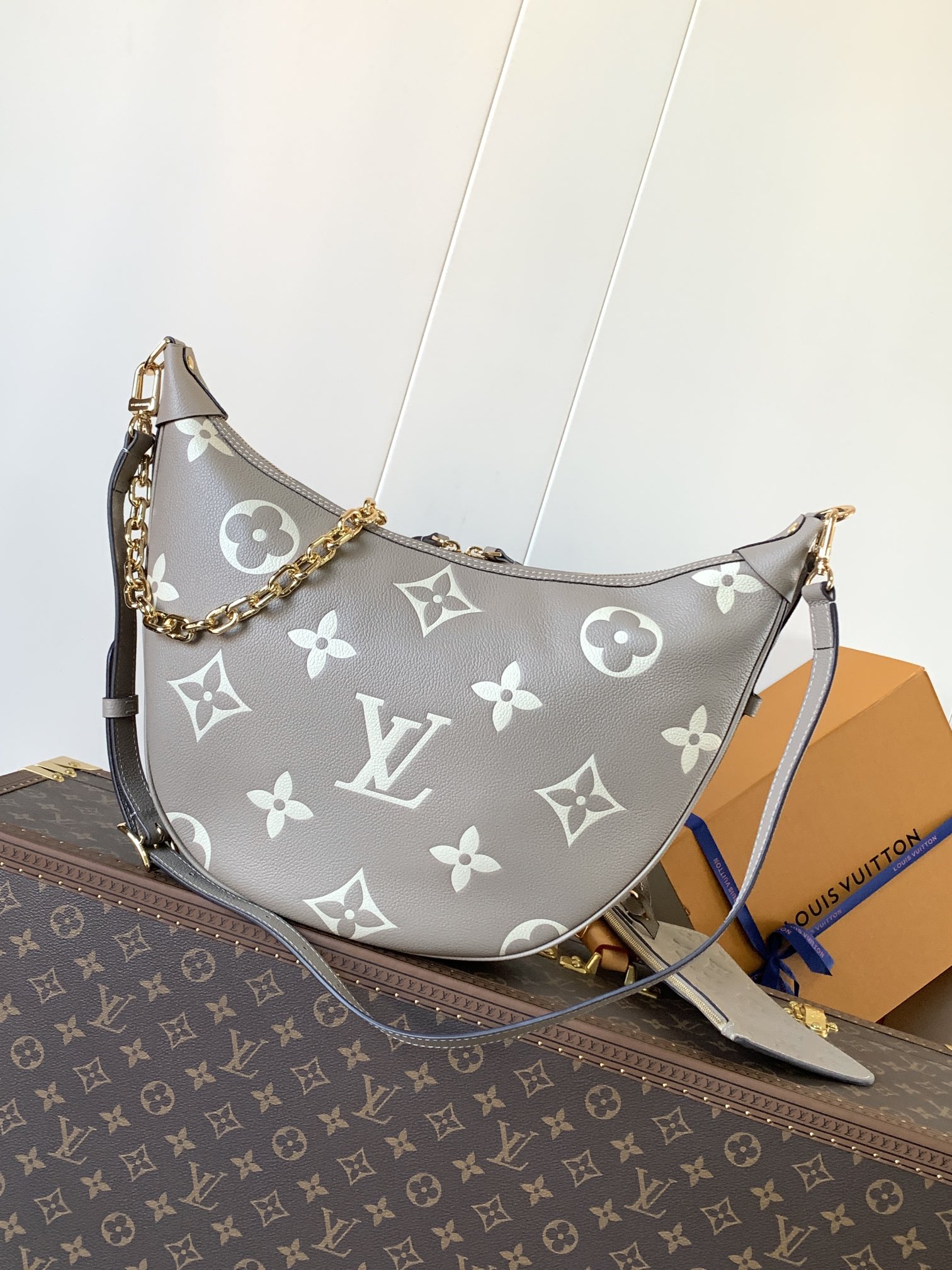 Louis Vuitton Basic Bag Cow Leather Black M-l