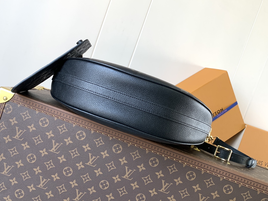 Louis Vuitton Basic Bag Cow Leather Black M-l
