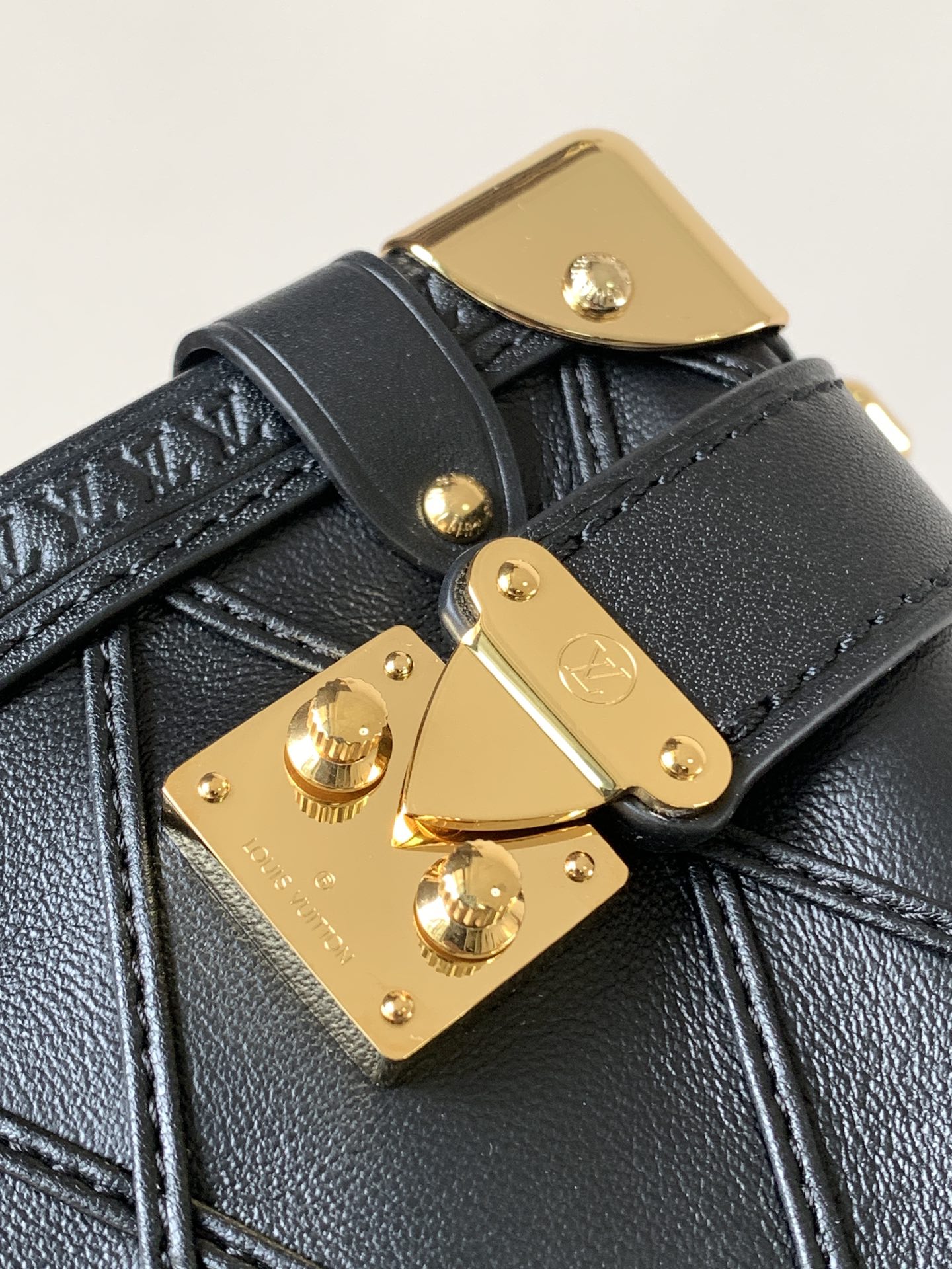 Louis Vuitton Basic Bag Cow Leather Black M-l-s