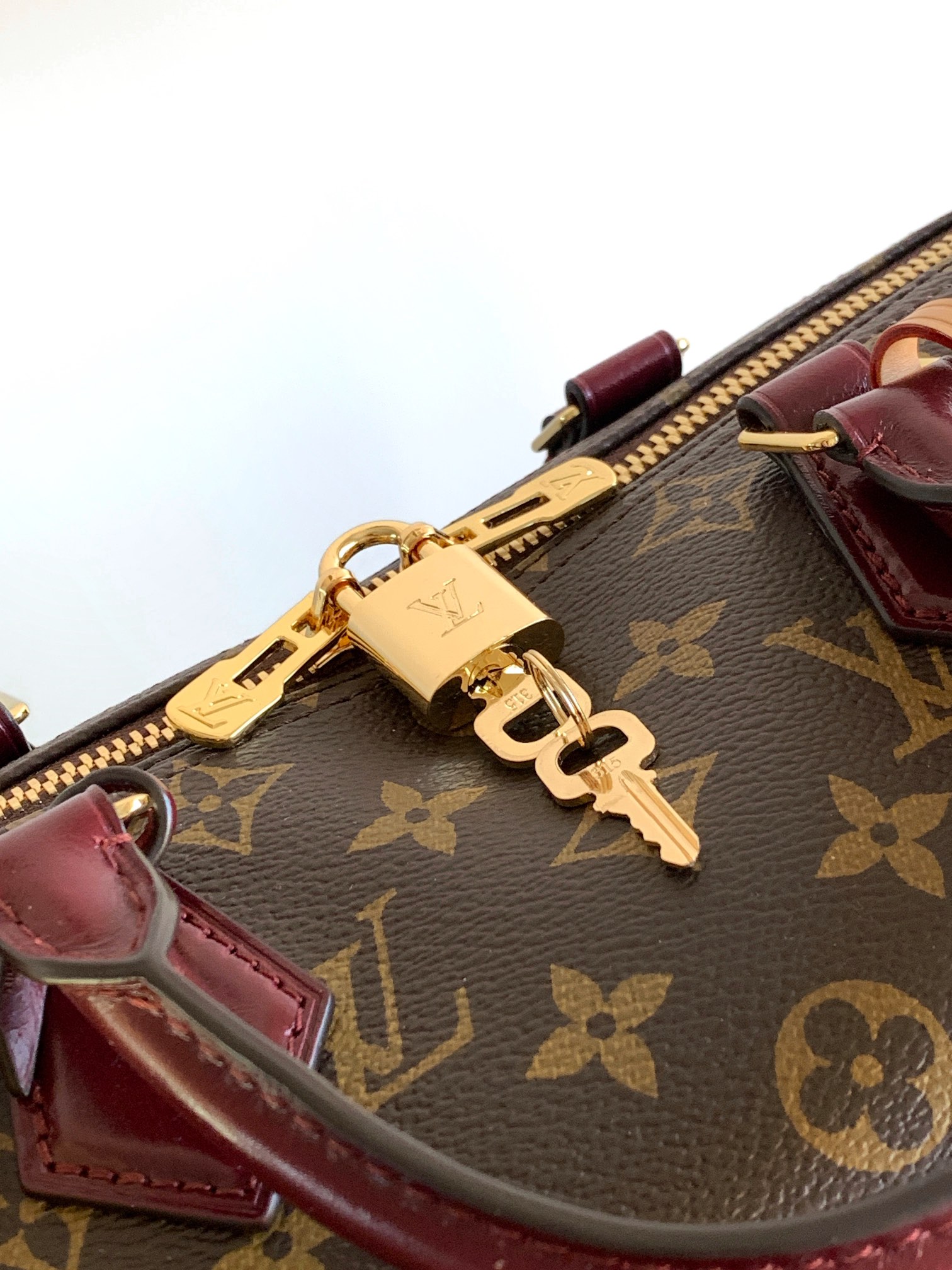 Louis Vuitton Basic Bag Cow Leather Gold M-l-s