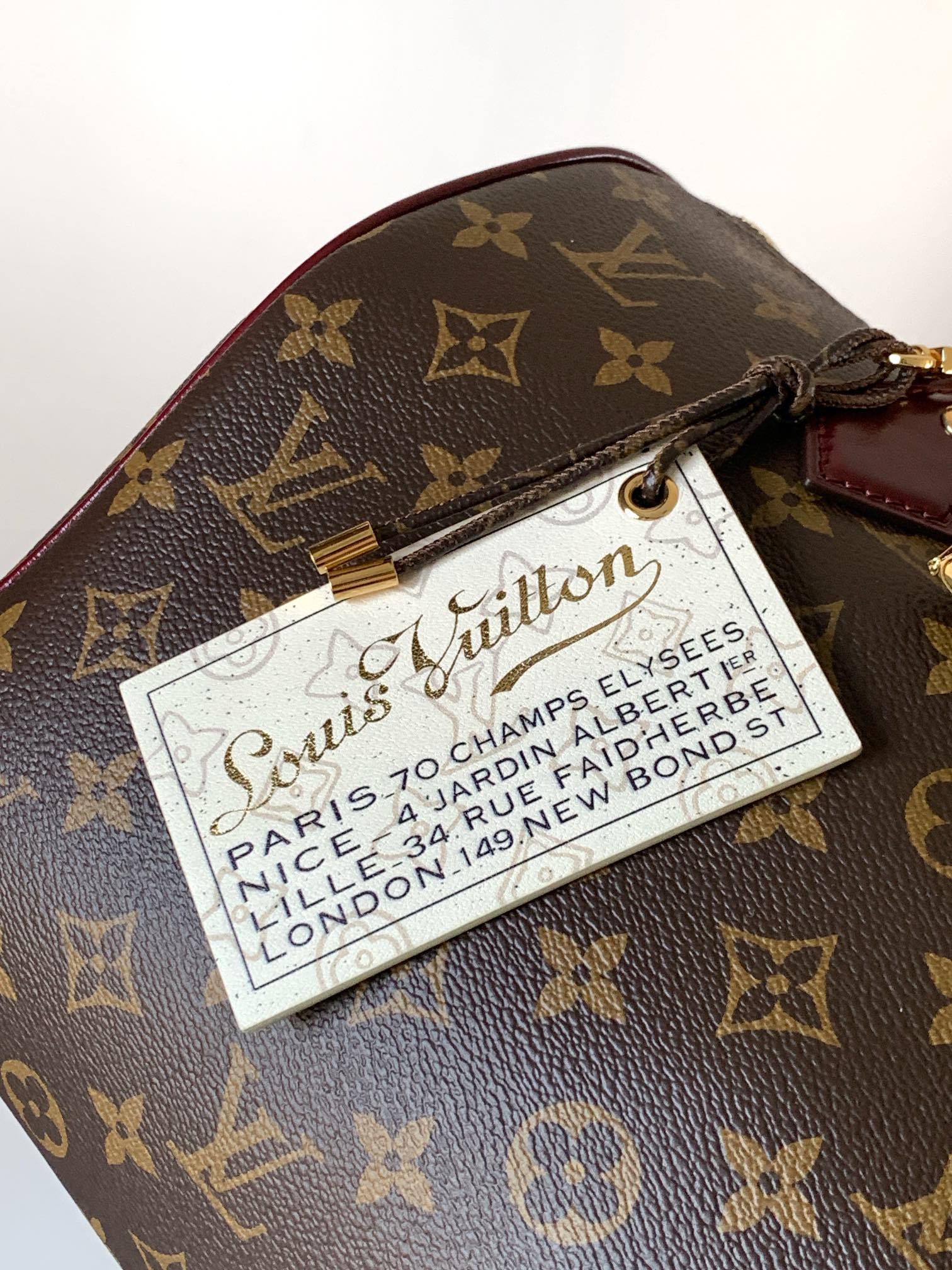 Louis Vuitton Basic Bag Cow Leather Gold M-l-s