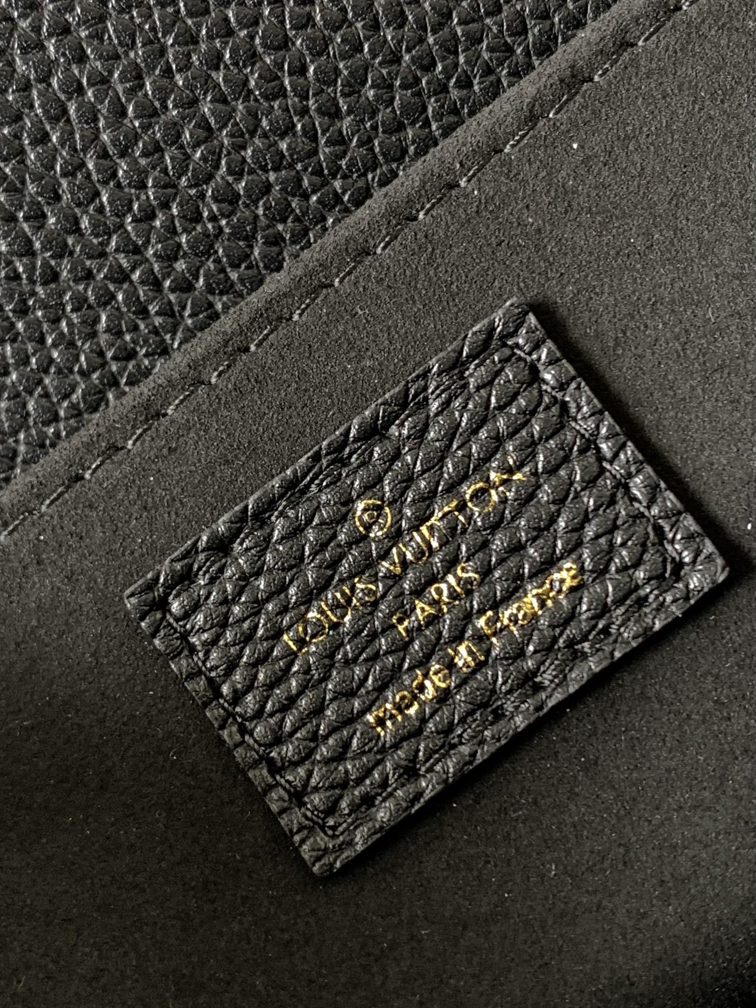 Louis Vuitton Basic Bag Cow Leather Black M-l-s