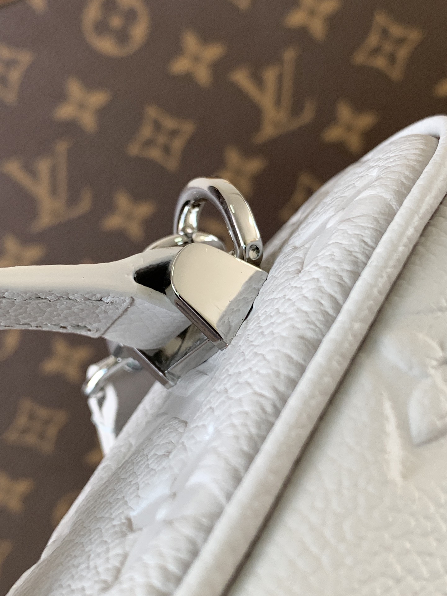 Louis Vuitton Basic Bag Cow Leather Gray M-l-s