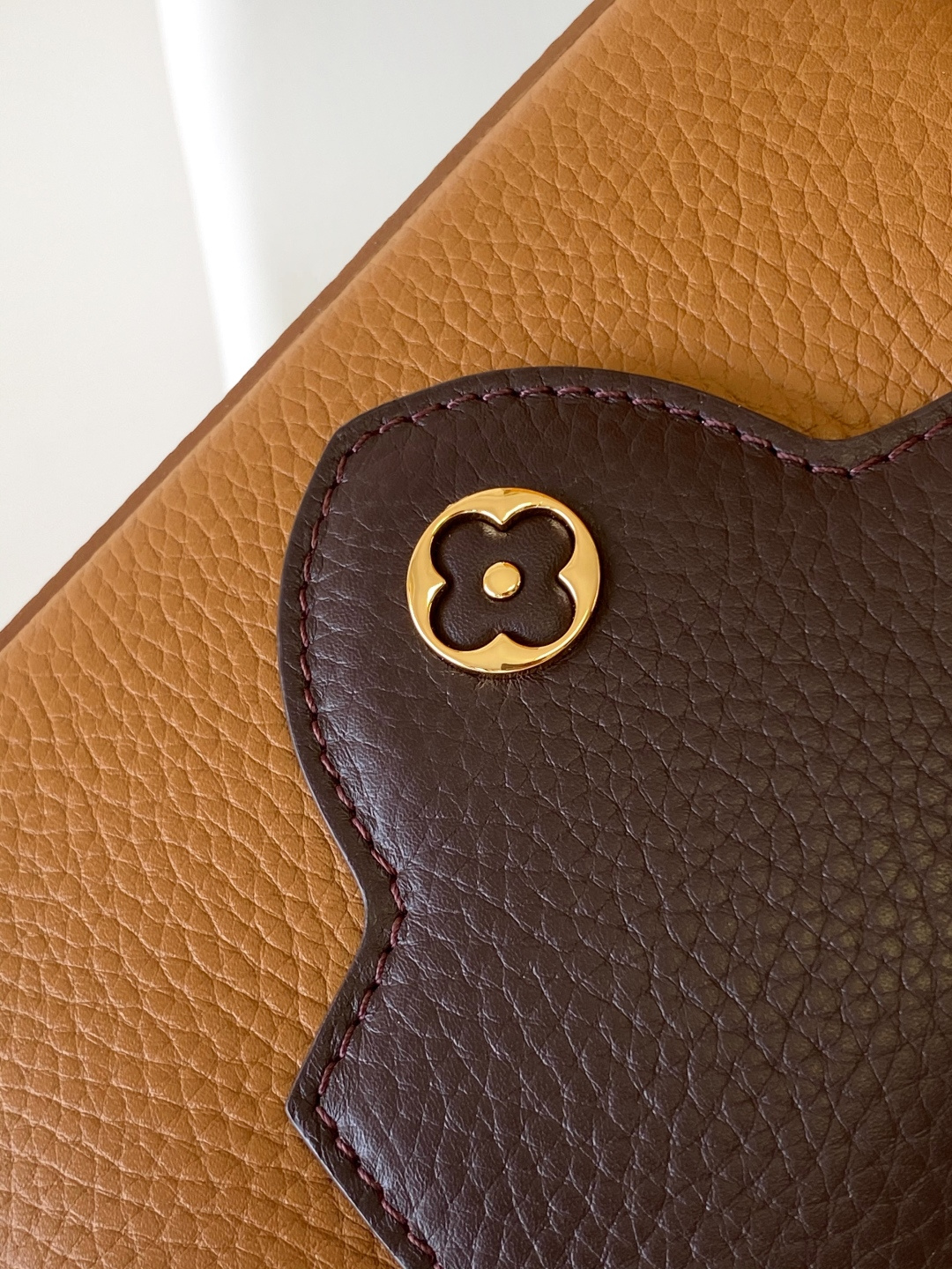 Louis Vuitton Basic Bag Cow Leather Brown M-l-s