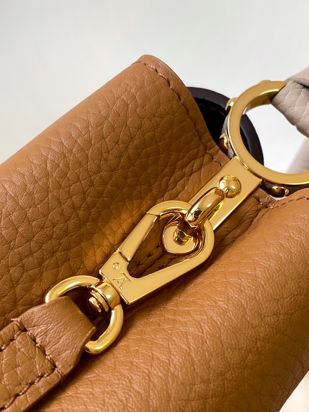 Louis Vuitton Basic Bag Cow Leather Brown M-l-s