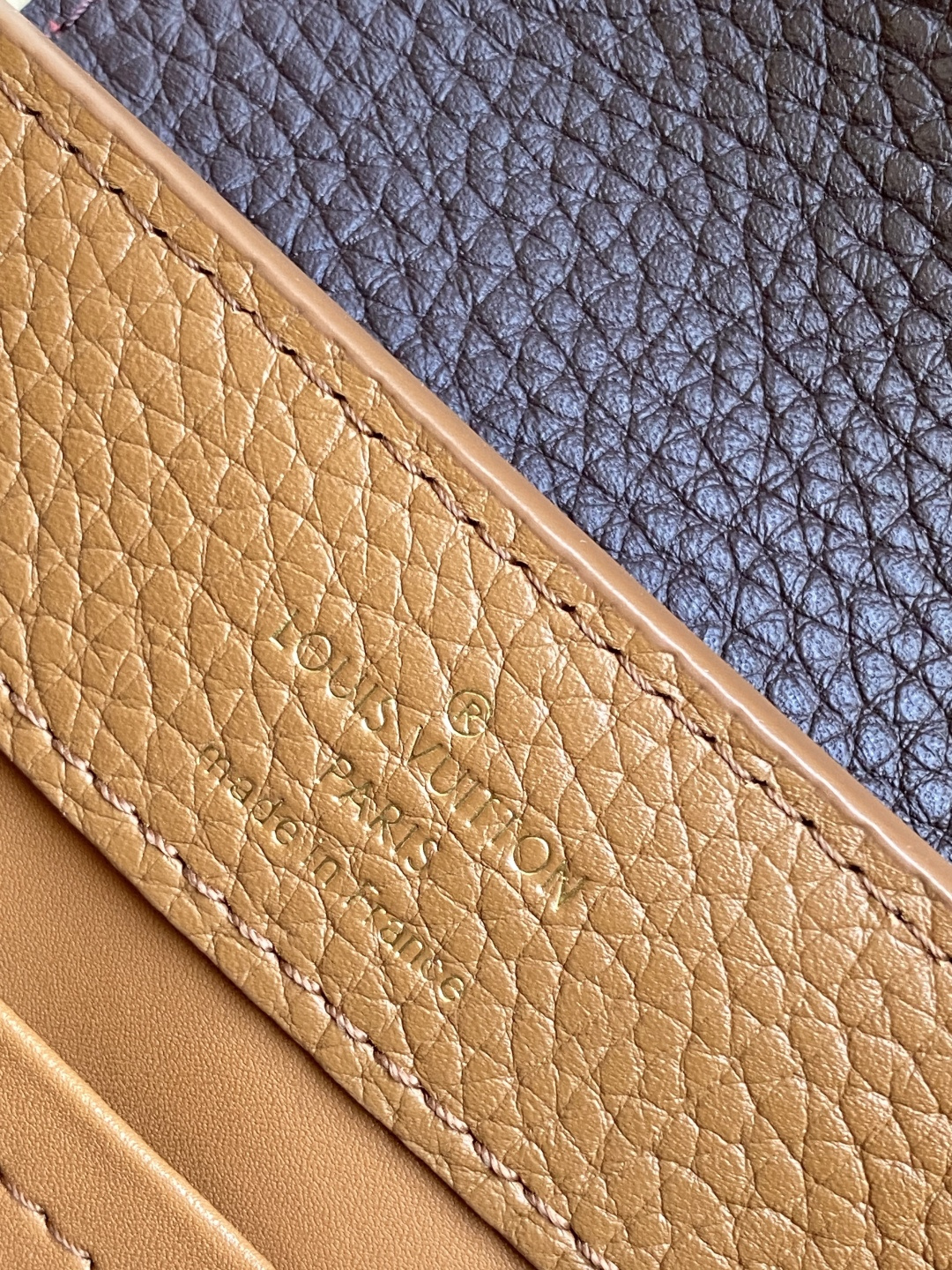 Louis Vuitton Basic Bag Cow Leather Brown M-l-s