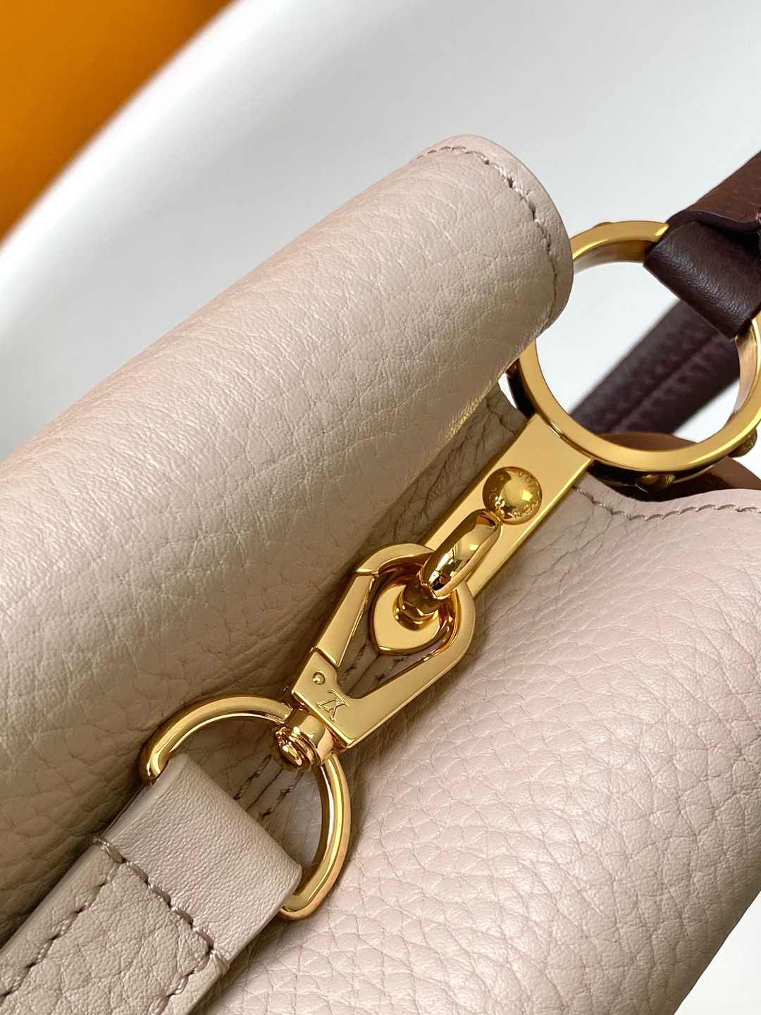 Louis Vuitton Basic Bag Cow Leather Brown M-l-s