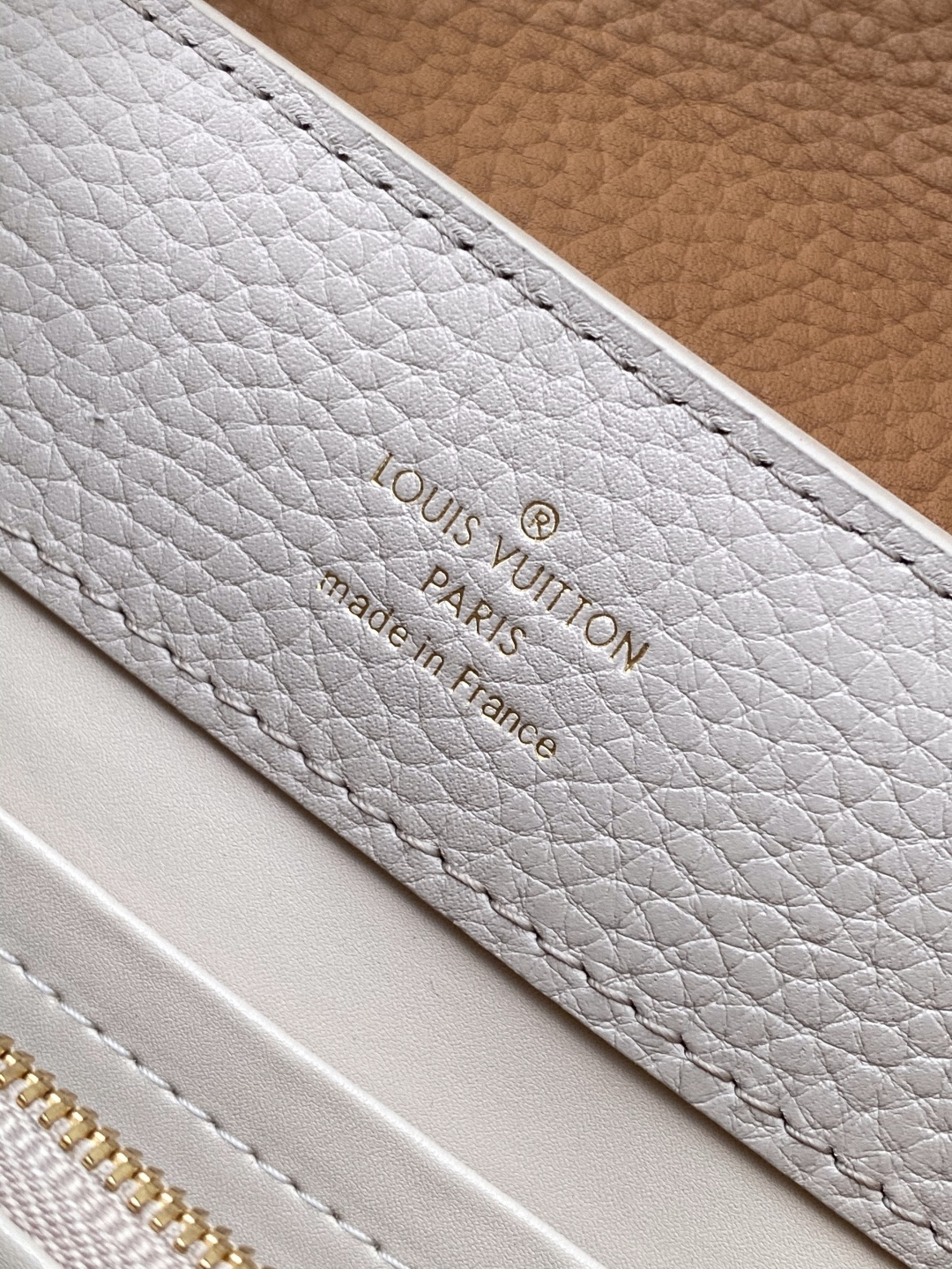 Louis Vuitton Basic Bag Cow Leather Brown M-l-s