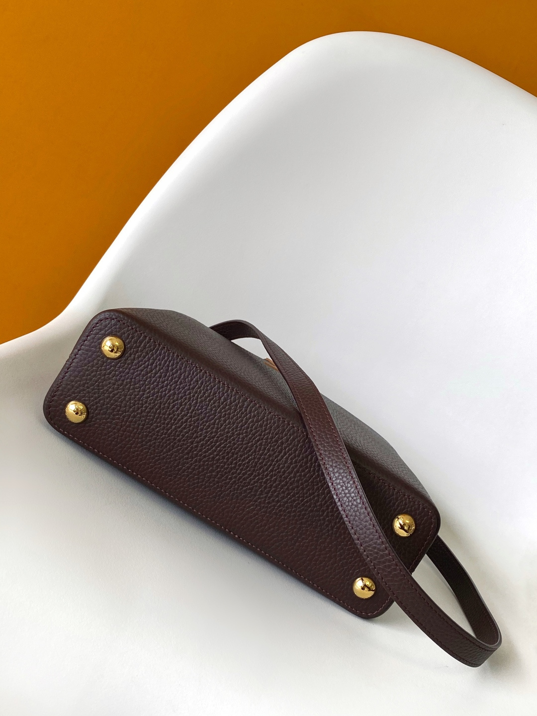 Louis Vuitton Basic Bag Cow Leather Brown M-l-s