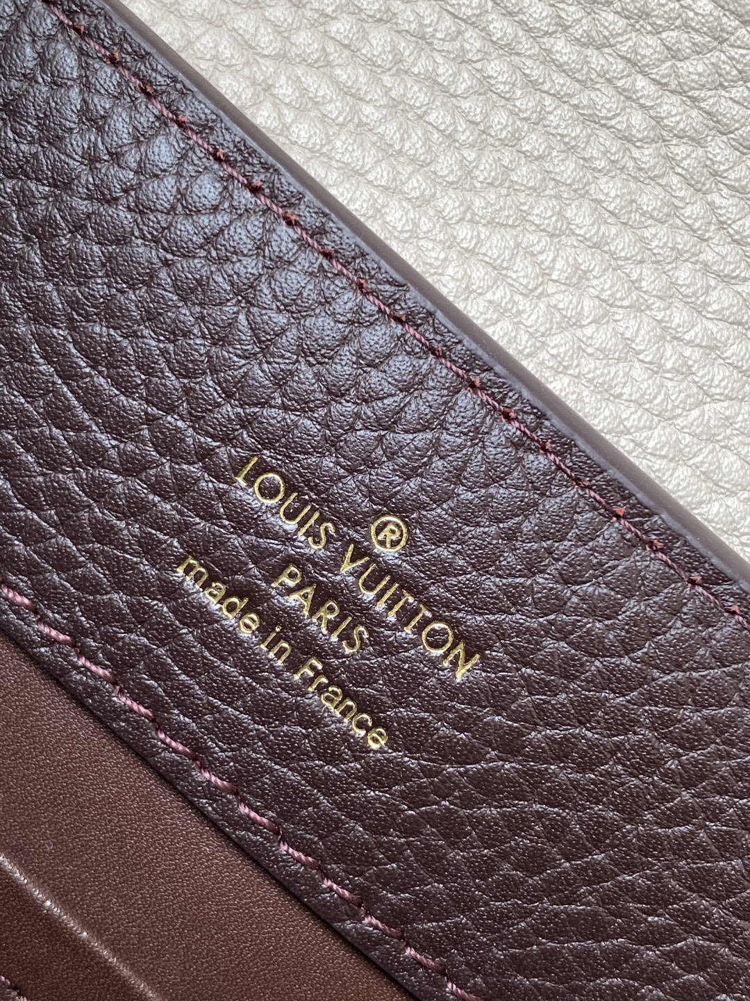 Louis Vuitton Basic Bag Cow Leather Brown M-l-s