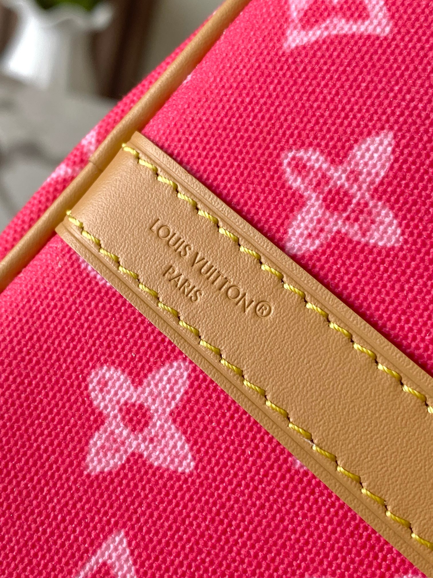 Louis Vuitton Basic Bag Cow Leather Pink M-l-s