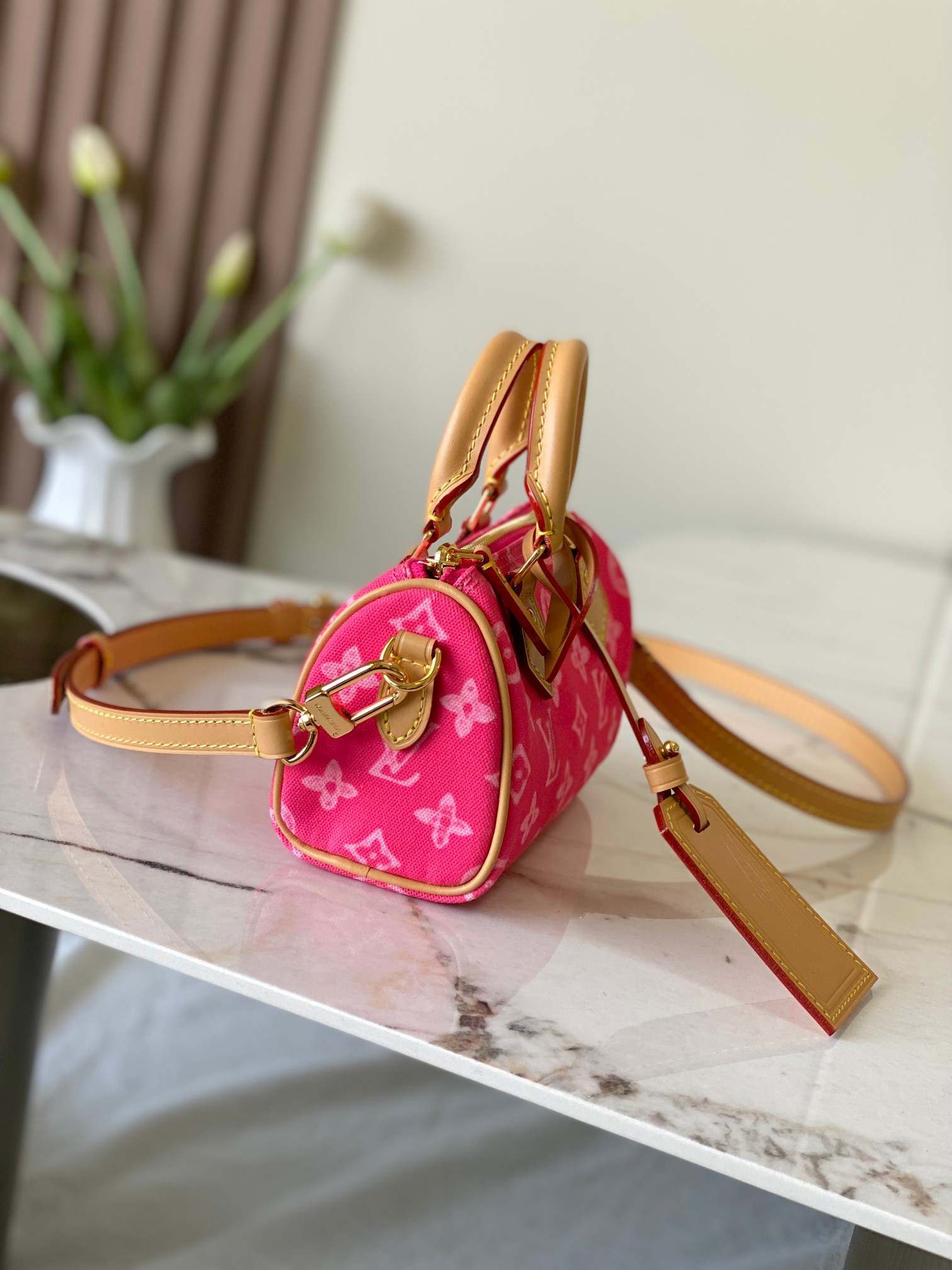 Louis Vuitton Basic Bag Canvas Gold M-s