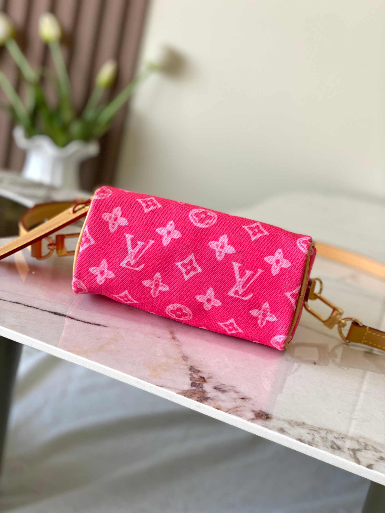 Louis Vuitton Basic Bag Canvas Gold M-s